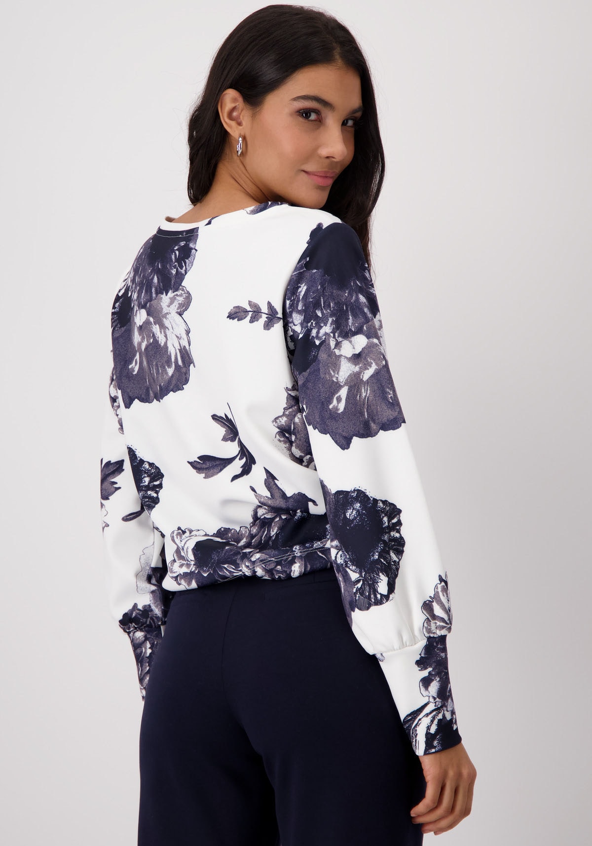Monari Sweatshirt, mit Blumendruck