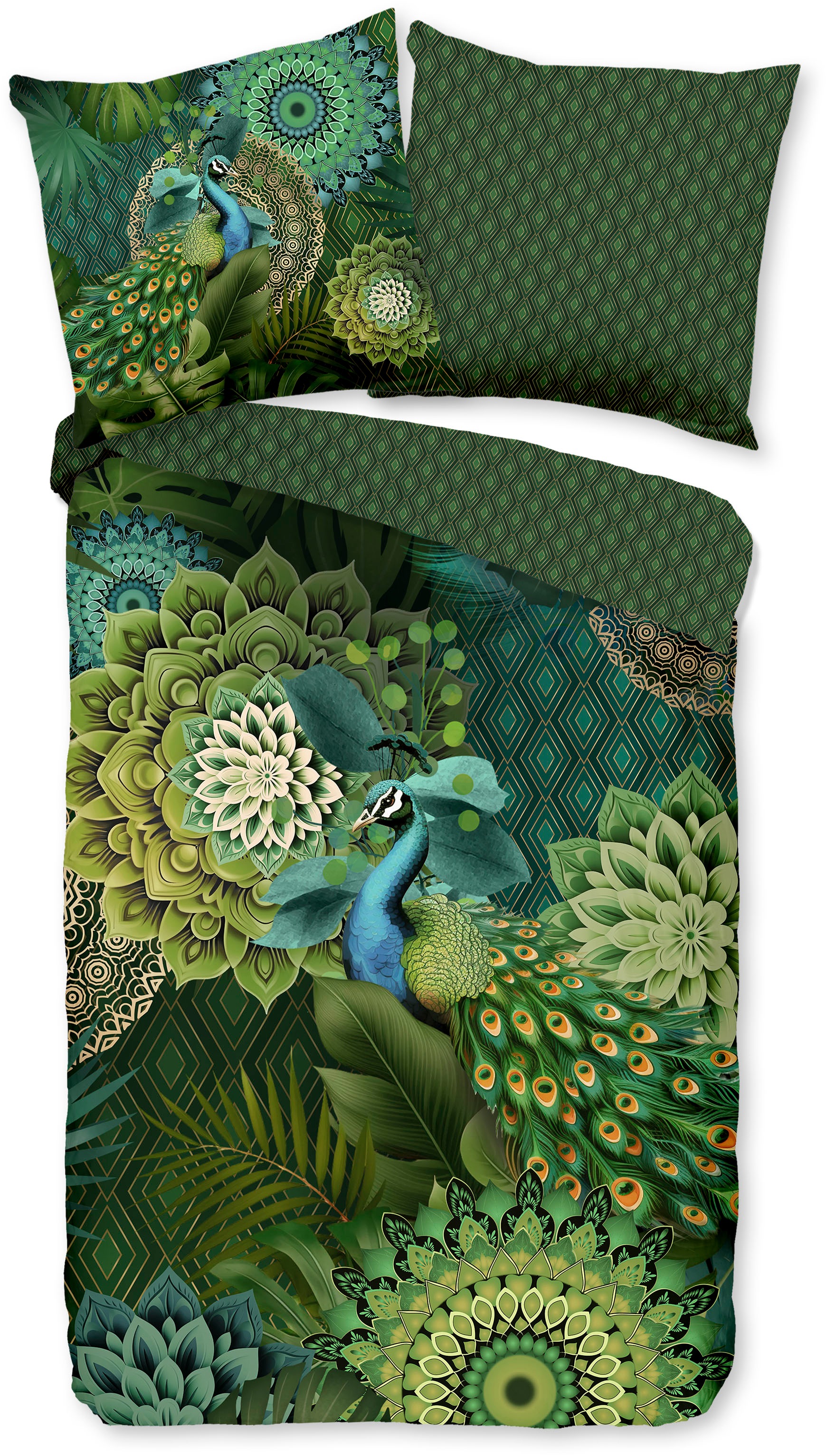 hip Wendebettwäsche »Agatha« 3 Stk. tlg. Mako-Satin, Reißverschluss, Wendeo günstig online kaufen