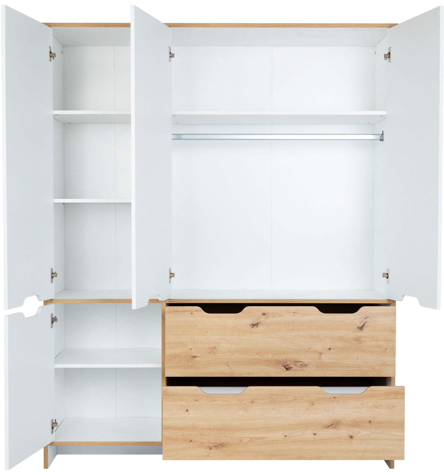 arthur berndt Babymöbel-Set »Babyzimmer Set »Maxim« 3-teilig«, (Set, 3 tlg., Babymöbel-Set »Maxim«), Gedämpfte Türen und Schubkästen