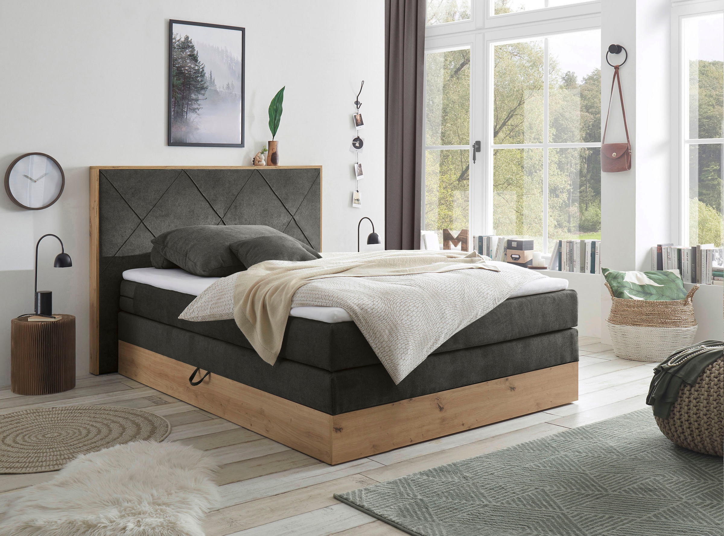 ED EXCITING DESIGN Boxspringbett »Bellevue«, inkl. Bettkasten und Topper kaufen
