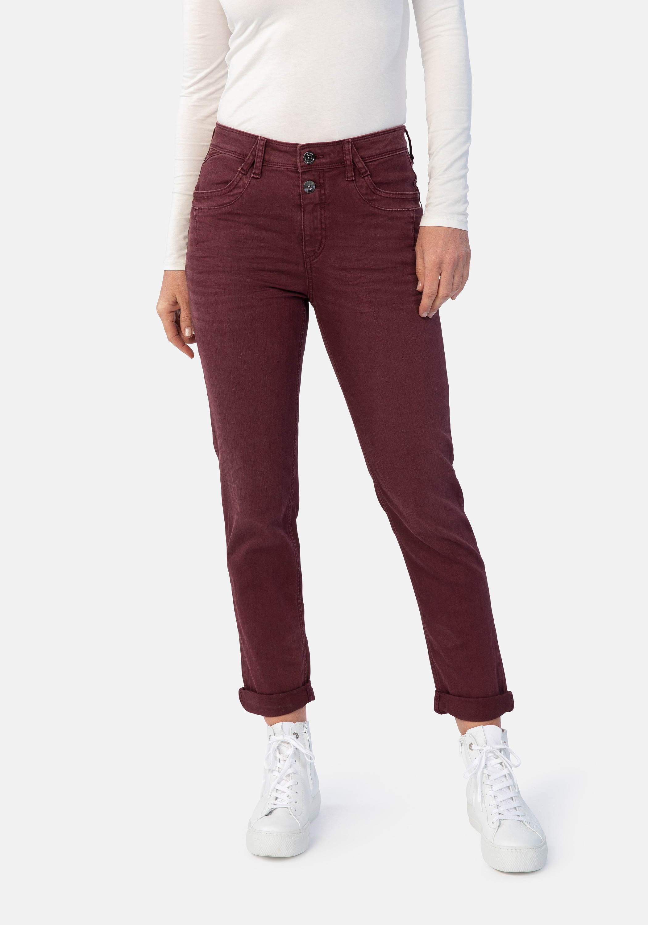STOOKER WOMEN Boyfriend-Jeans »Davos Colour Denim Boyfriend Fit«, Jeans Boyfriend Fit Casual Denim Lässige Passform für Damen