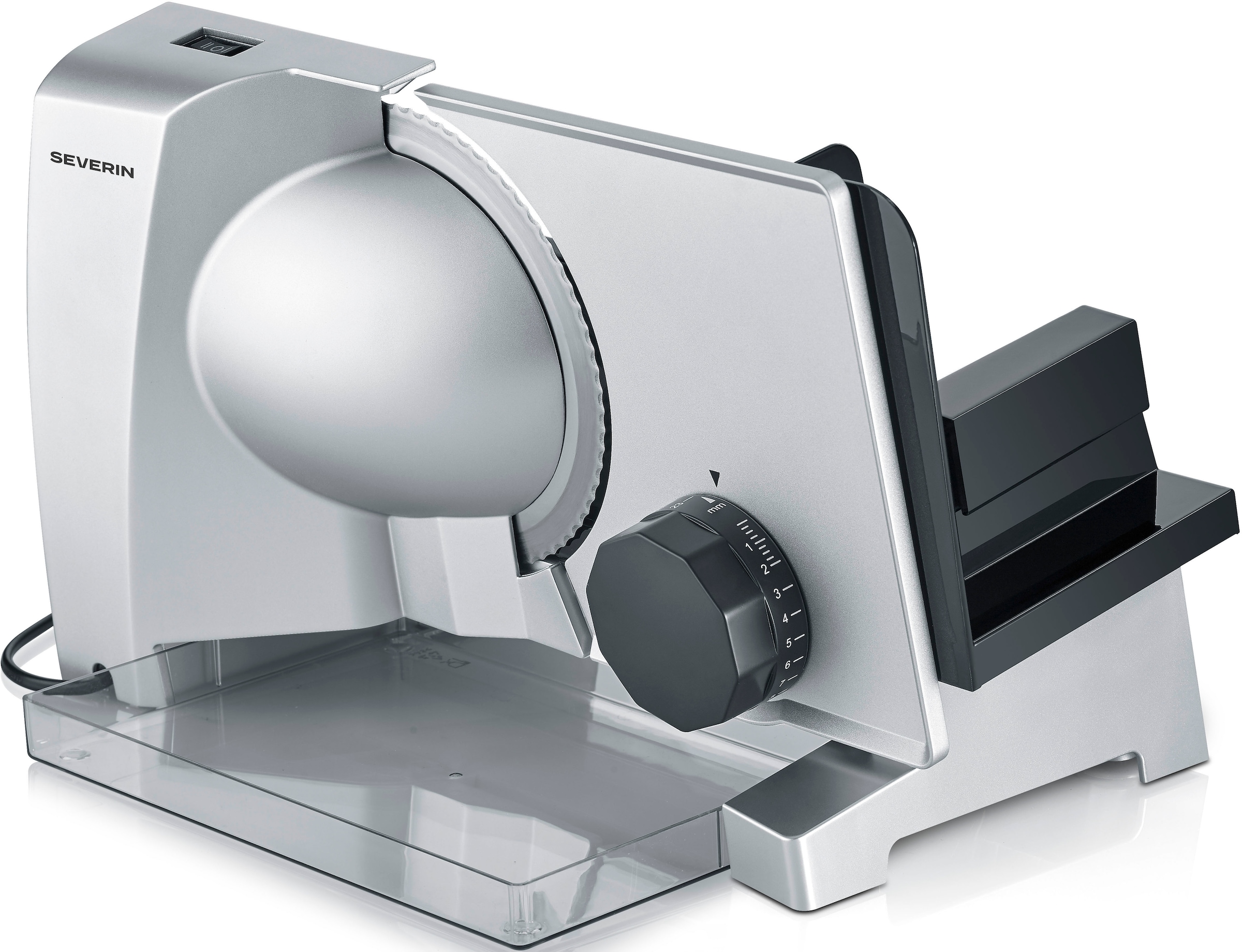 Severin Allesschneider »AS 3917« 130 W Fingerschutz, Brotschneidemaschine Schnittstärke stufenlos einstellen