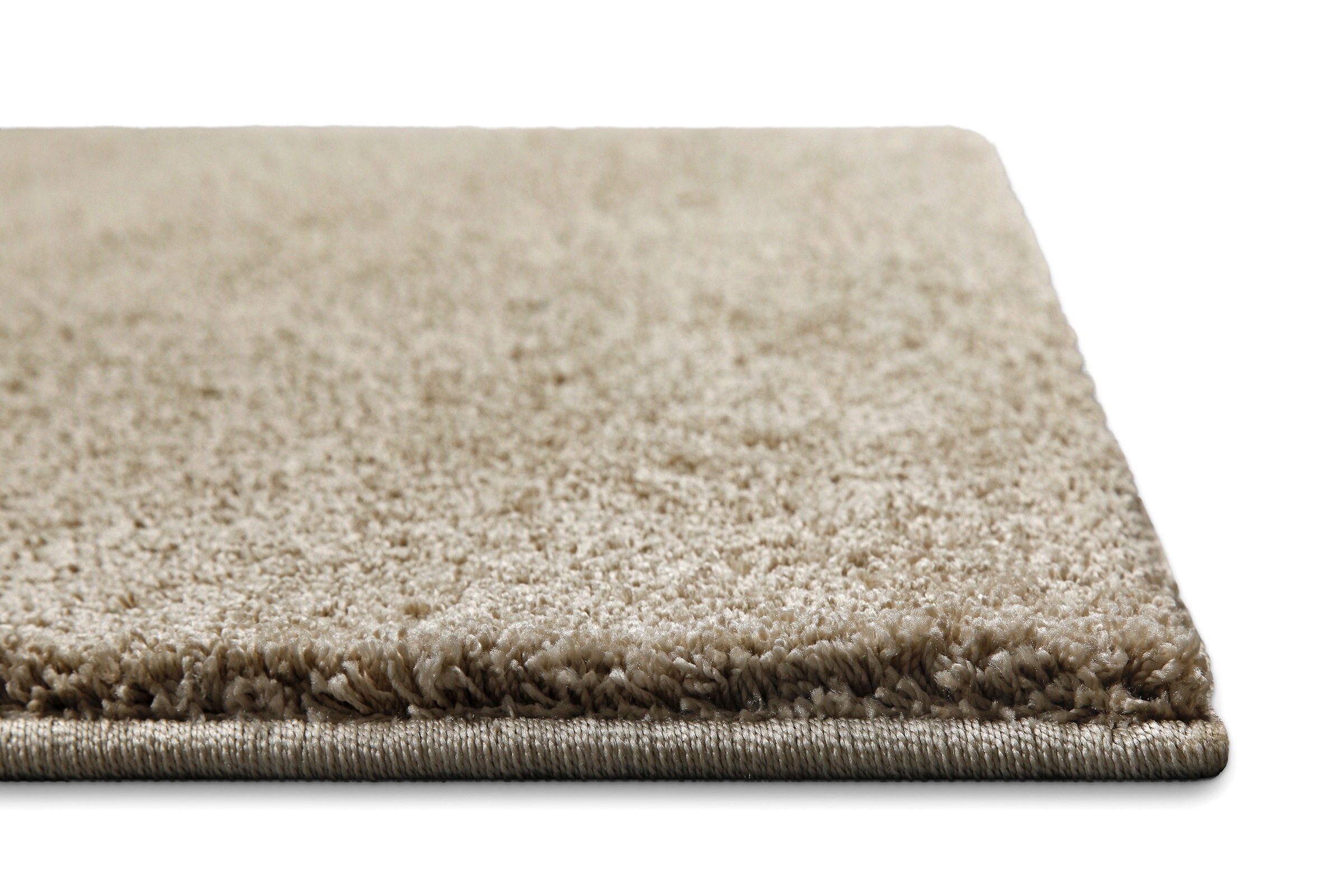 Wecon home Hochflor-Teppich »Manta«, quadratisch, 25 mm Höhe, Langflor, maschinell gewebt, robust, Wohn- & Schlafzimmer, uni