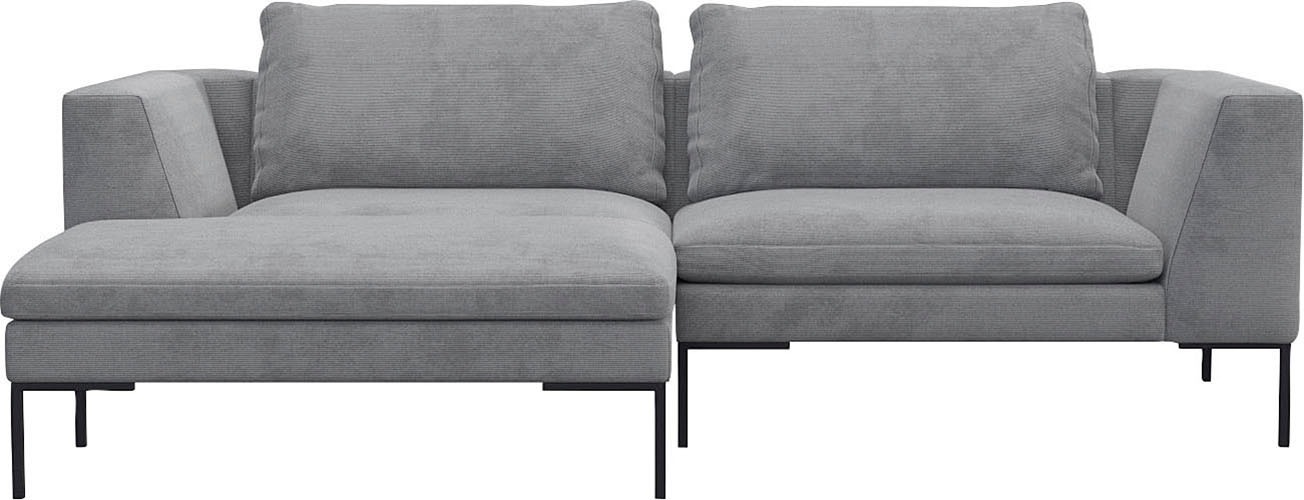 FLEXLUX Ecksofa »Loano, superbequemer Sitzkomfort durch Kaltschaum im Sitz, günstig online kaufen