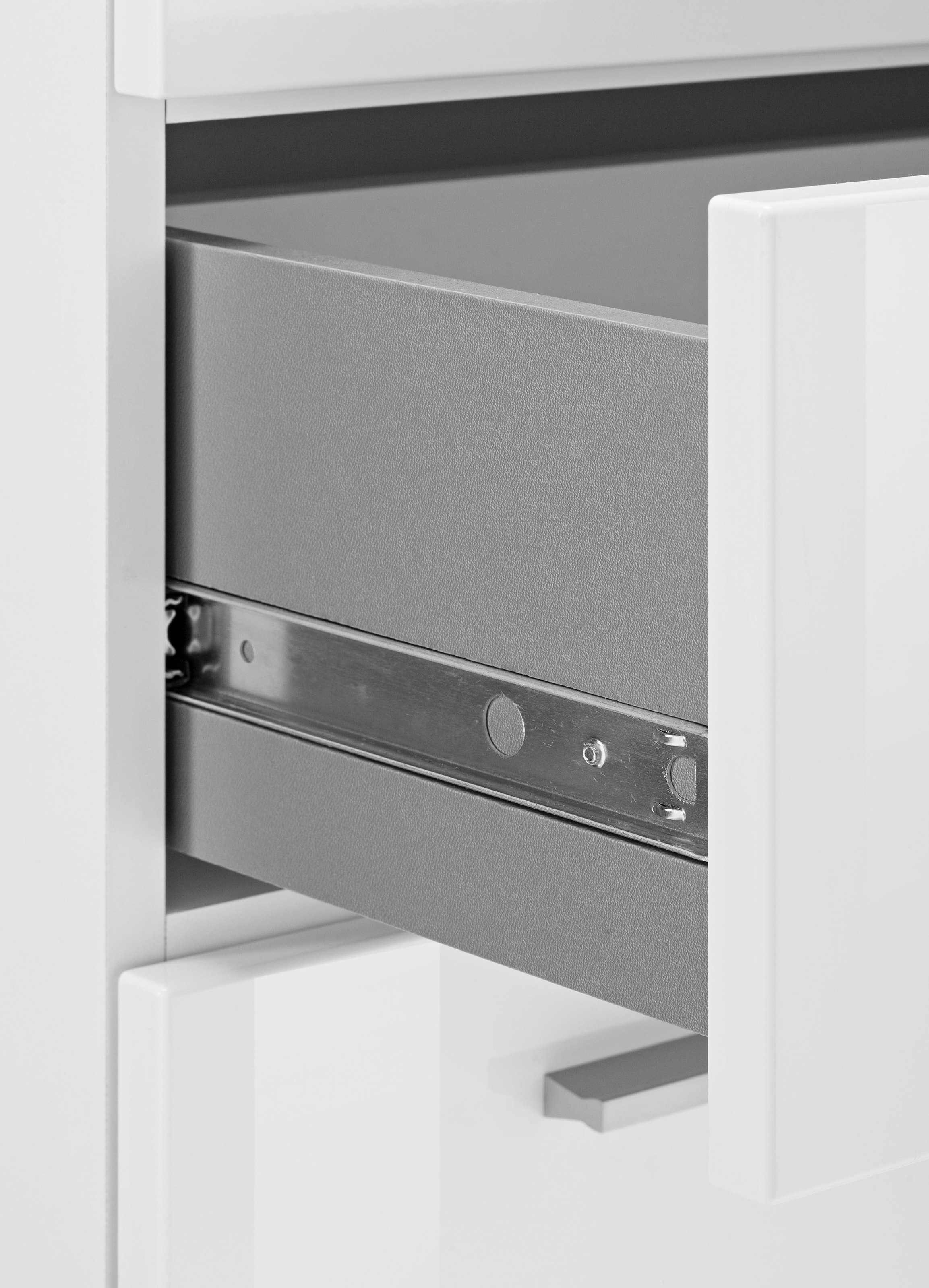 welltime Midischrank »Avena« Standschrank mit 4 Türen, 1 Schublade - (B/T/H) 73/31/130 cm