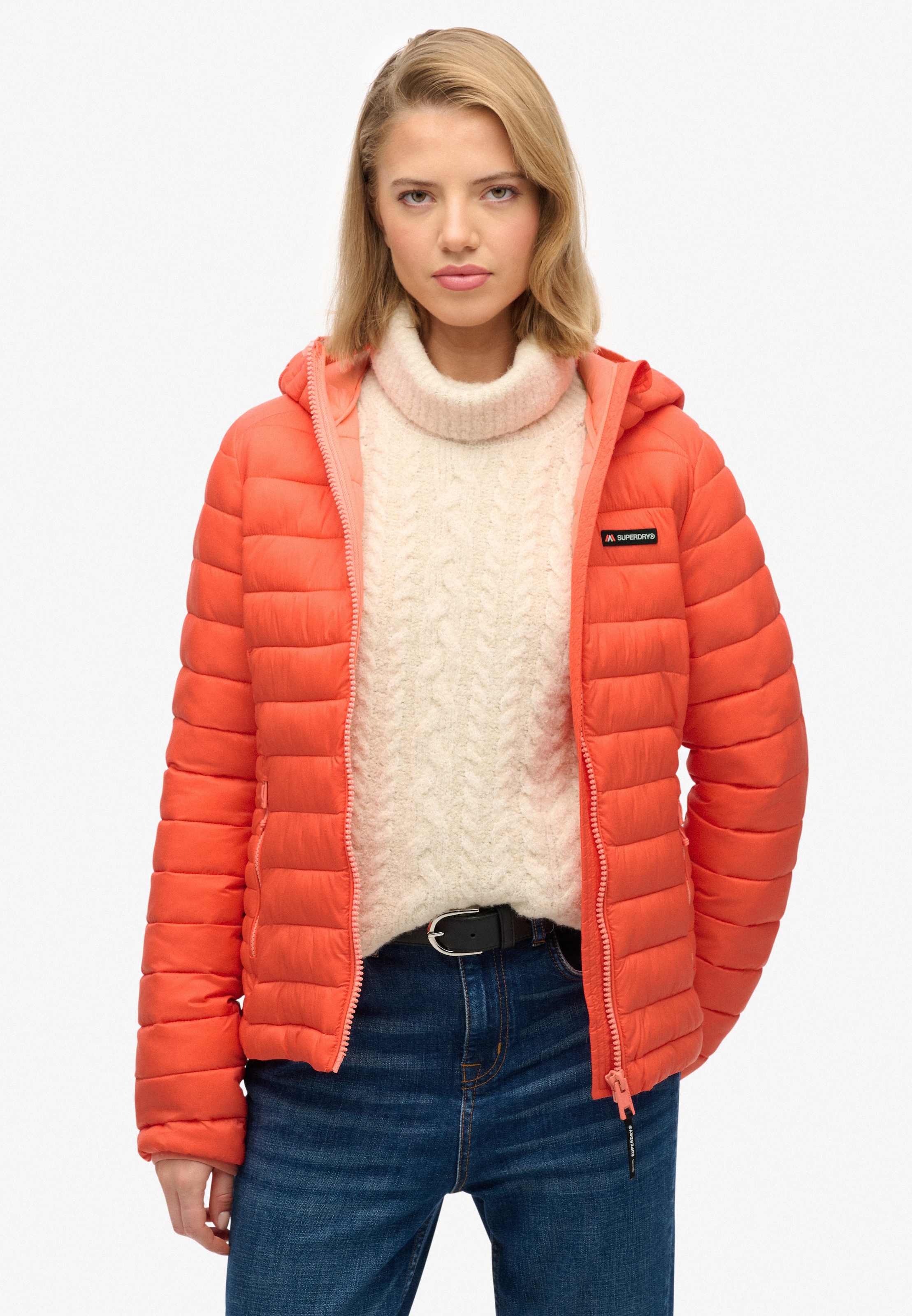 Superdry Steppjacke »HOODED FUJI LITE PADDED JACKET« mit Kapuze