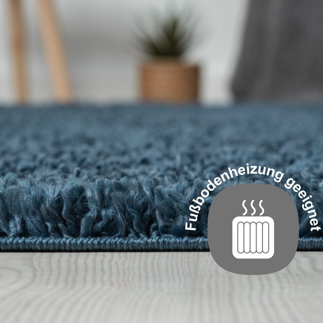 4. Bild von Myflair Möbel & Accessoires Hochflor-Teppich »My Shaggy«, rechteckig, Shaggy, Uni-Farben, leicht glänzend, Microfaser, extra flauschig