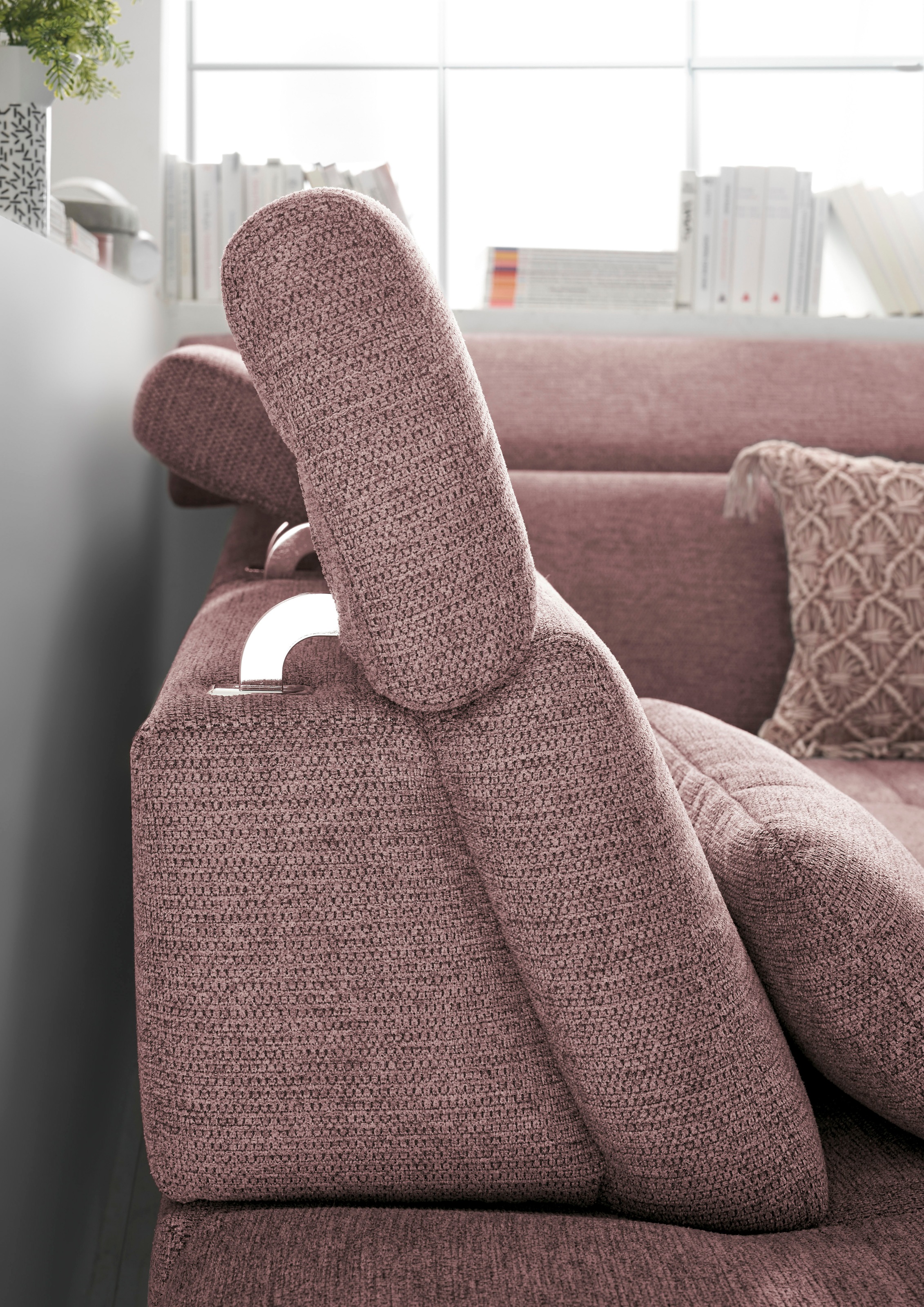 set one by Musterring Ecksofa »SO 3400, Komfortsitzhöhe 47cm oder 49cm, inkl. Sitztiefenverstellung«, verschiedene Funktionen, Kaltschaumpolsterung, Stellmaße 220 x 317 cm