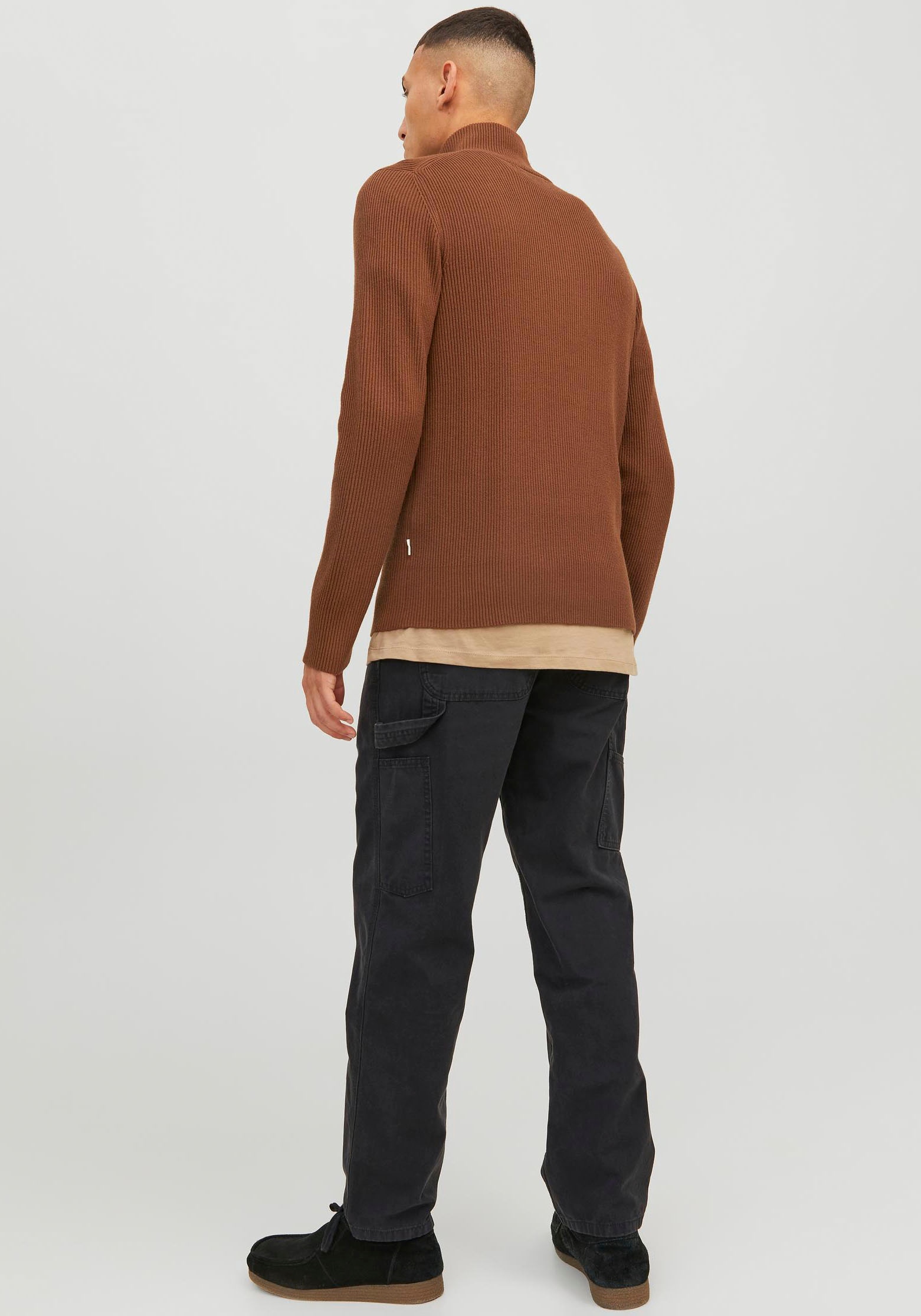 Jack & Jones Stehkragenpullover »JPRCCPERFECT KNIT HALF ZIP SN«