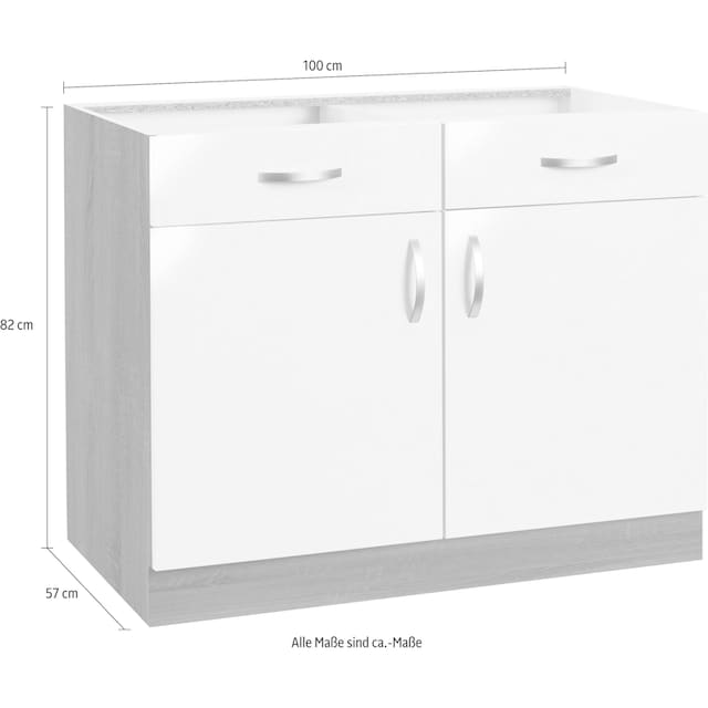 wiho Küchen Unterschrank »Flexi«, Breite 100 cm auf Raten kaufen