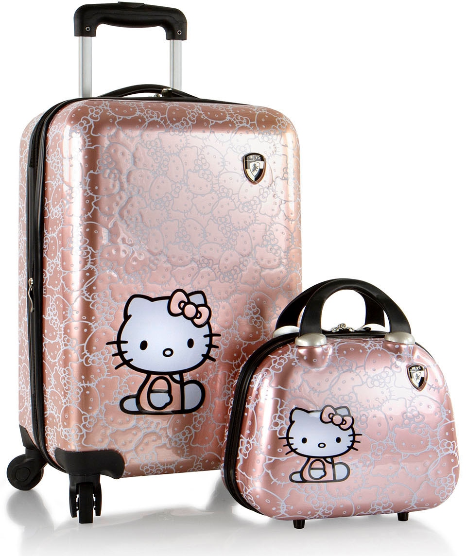 Kinderkoffer »Kinderreiseset Hello Kitty roségold«, (Set, Kinderkoffer und...