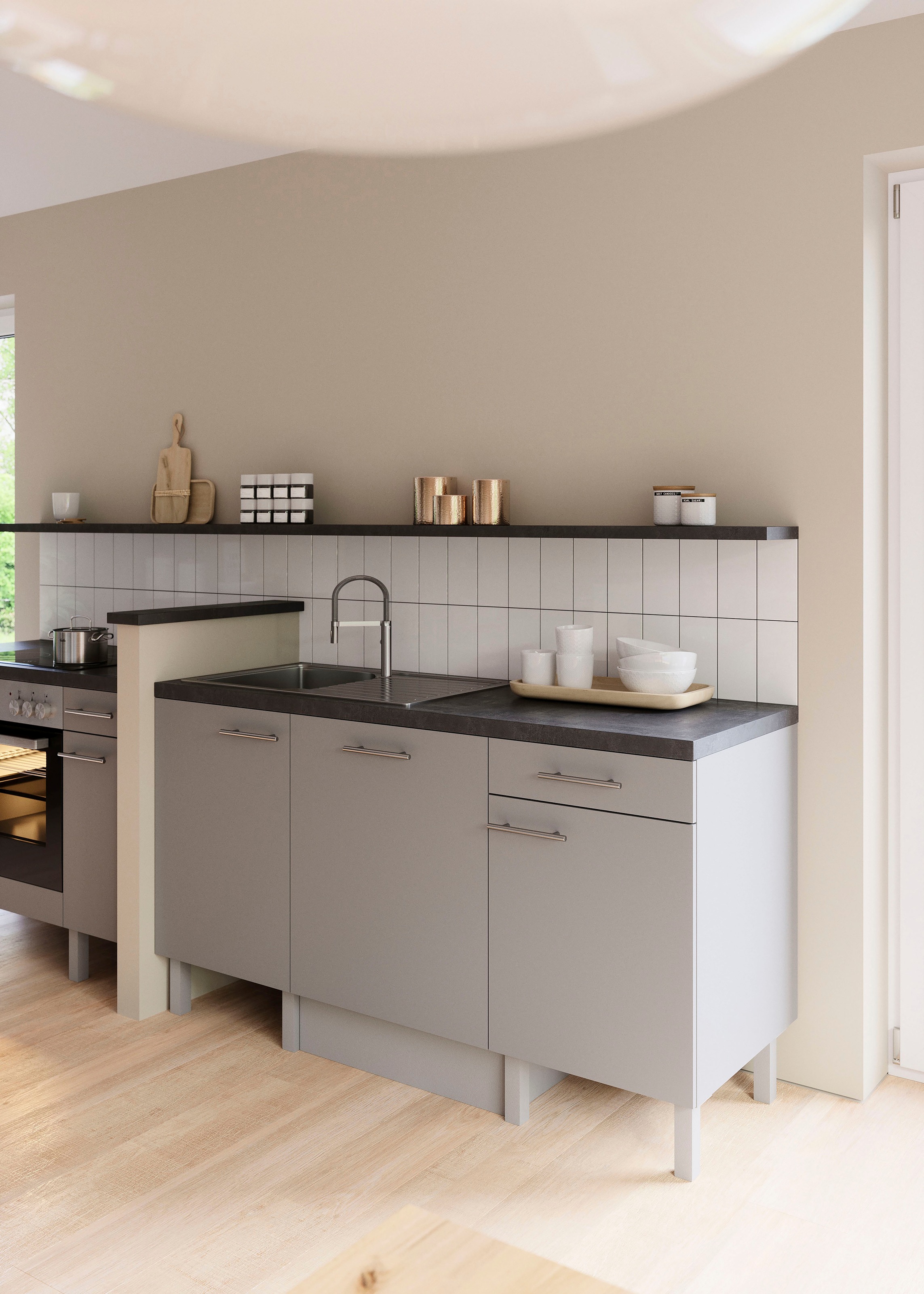 OPTIFIT Pantryküche »Lilly«, Breite 160 cm, wahlweise mit E-Geräten