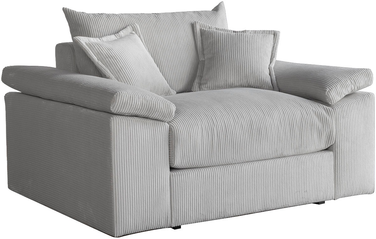 Home affaire XXL-Sessel »Soft&Cosy«, in Cord, inklusive 2 Zierkissen günstig online kaufen