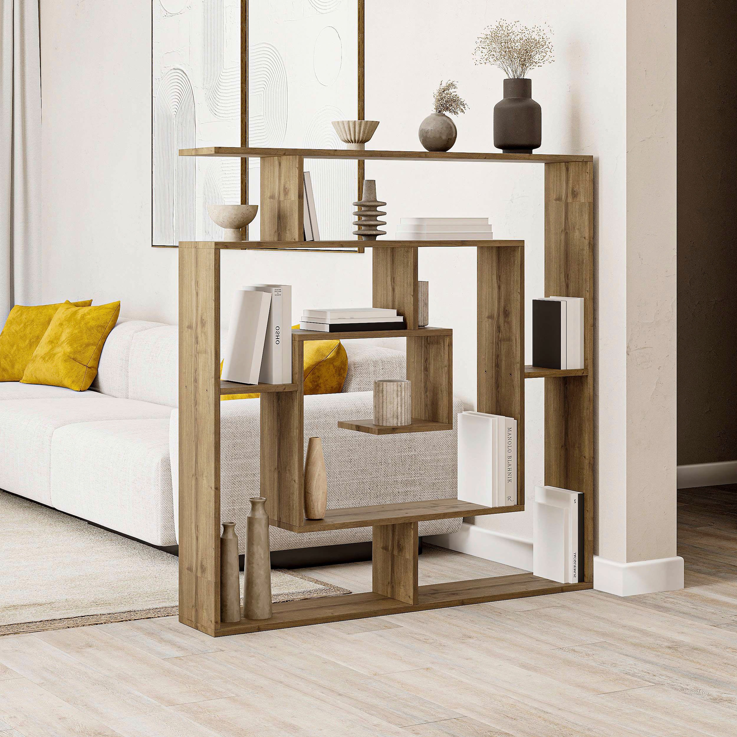 Decortie Bücherregal »Labirent Bücherregal«, (Packung), Leichte Montage, Lagerung, Platzsparend