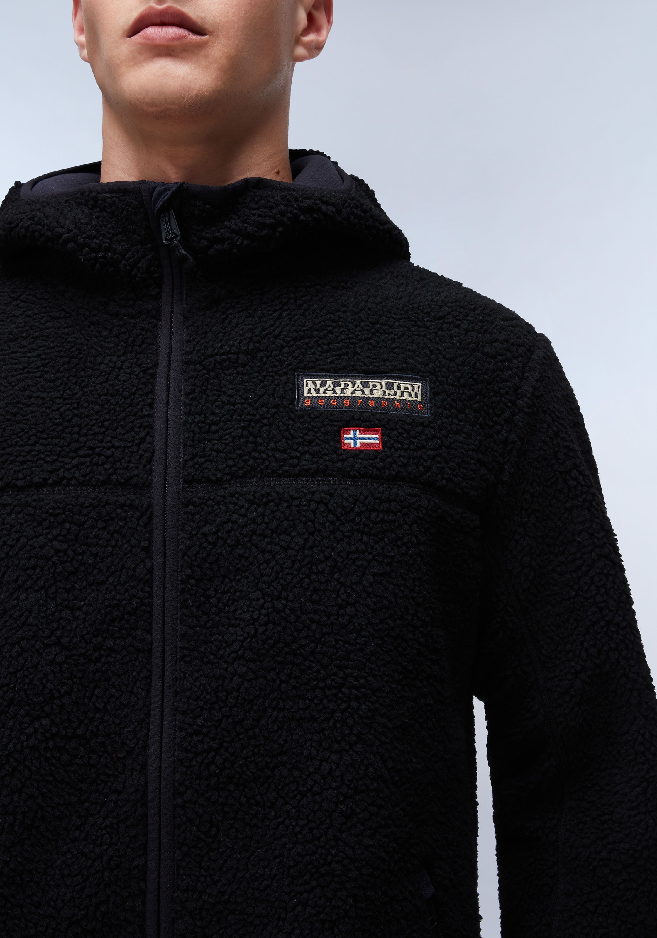 Napapijri Fleecejacke »TYNIK«, mit Kapuze