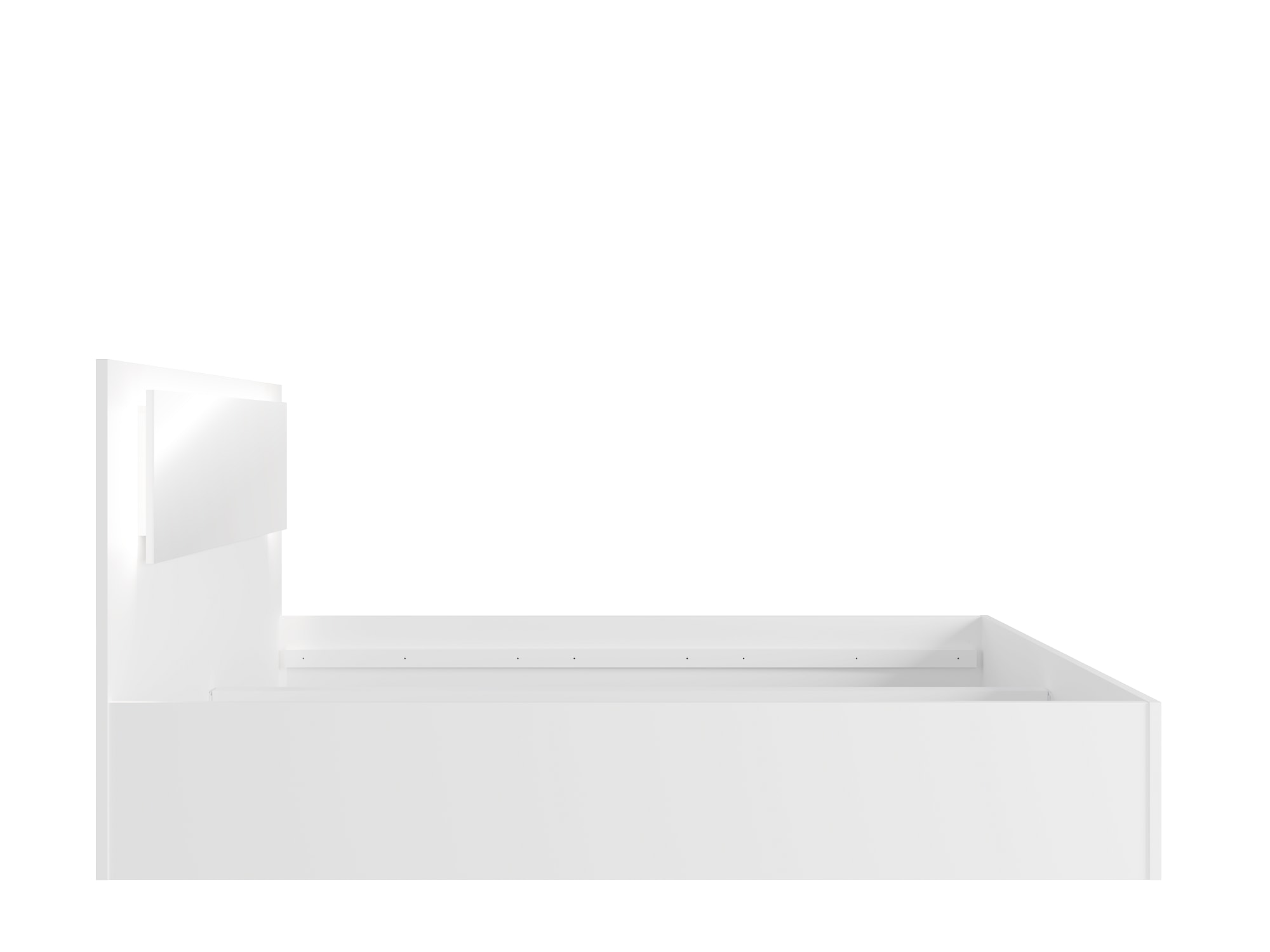 Home affaire Bett »LANDERY Bettgestell 160x200 cm, Kopfteil mit Beleuchtung« ohne Lattenrost, Bettkasten und Matratze, Breite 160 cm