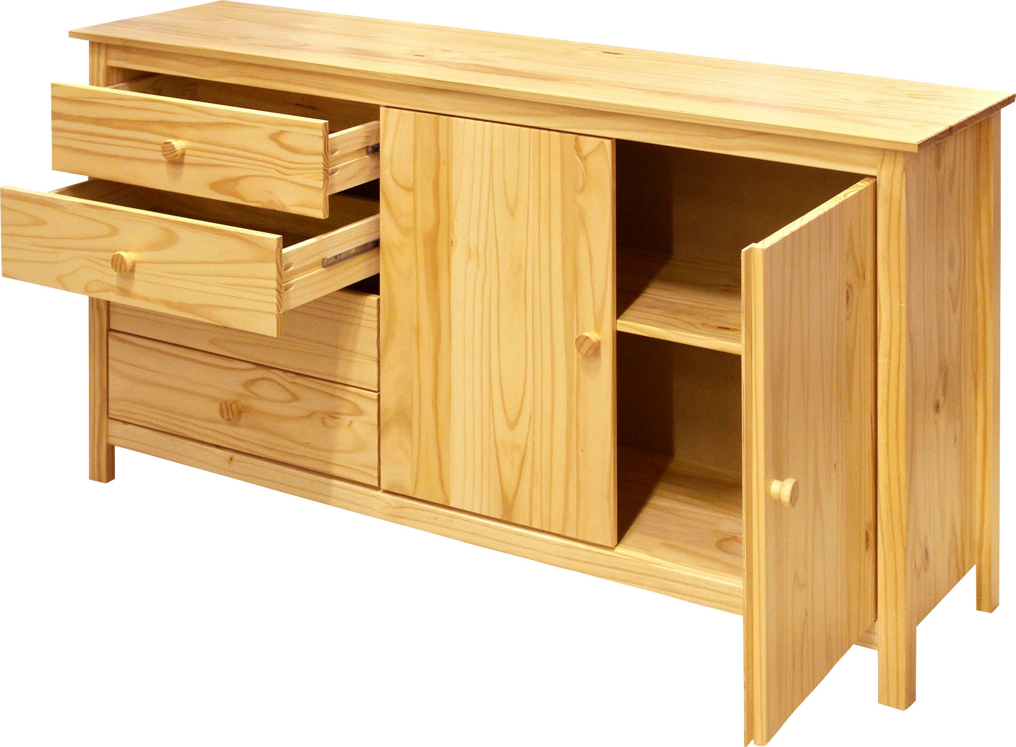 Home affaire Sideboard »Chur«, Kommode aus Massivholz Kiefer
