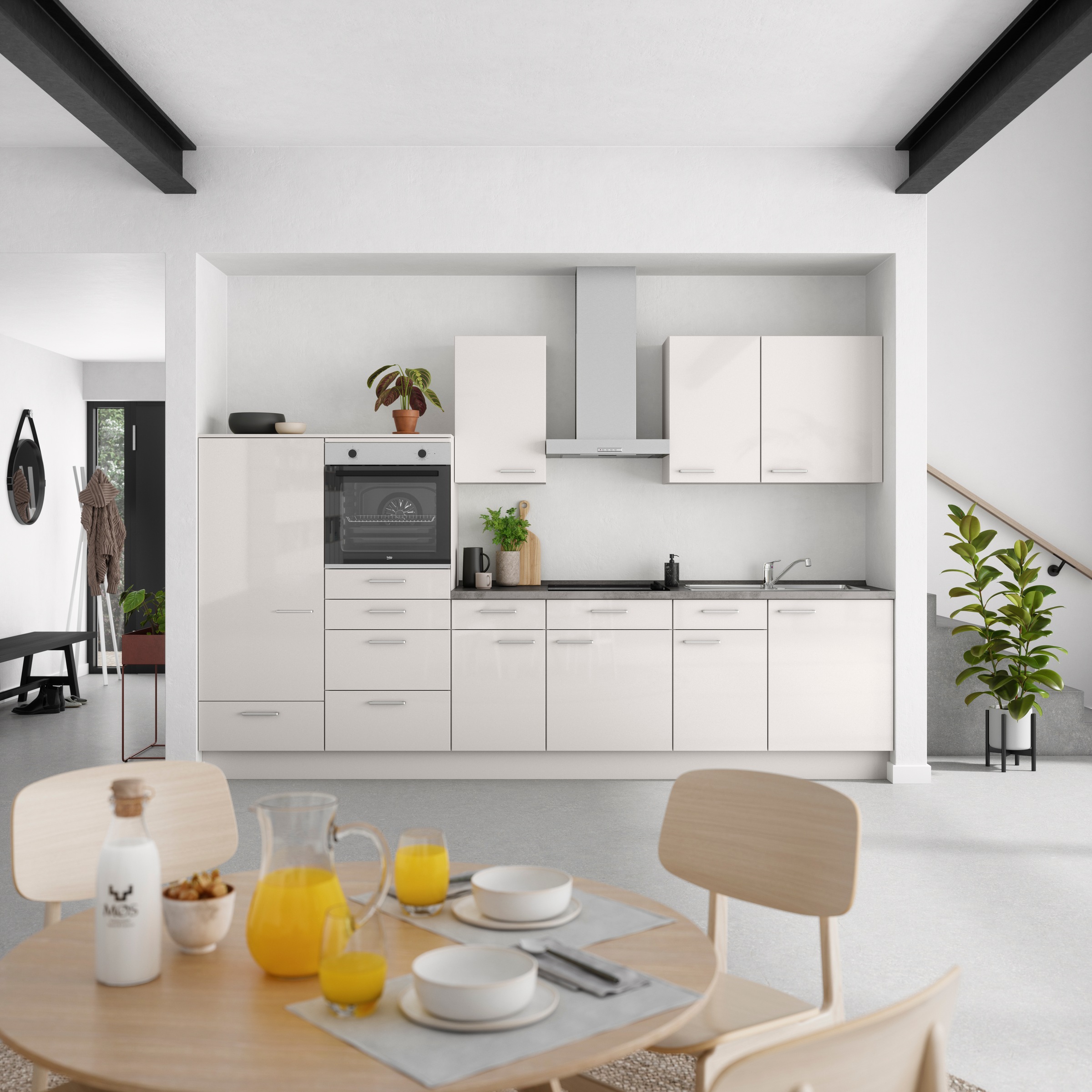 nobilia® Küchenzeile »"Flash I"« vormontiert, Ausrichtung wählbar, Breite 3 günstig online kaufen