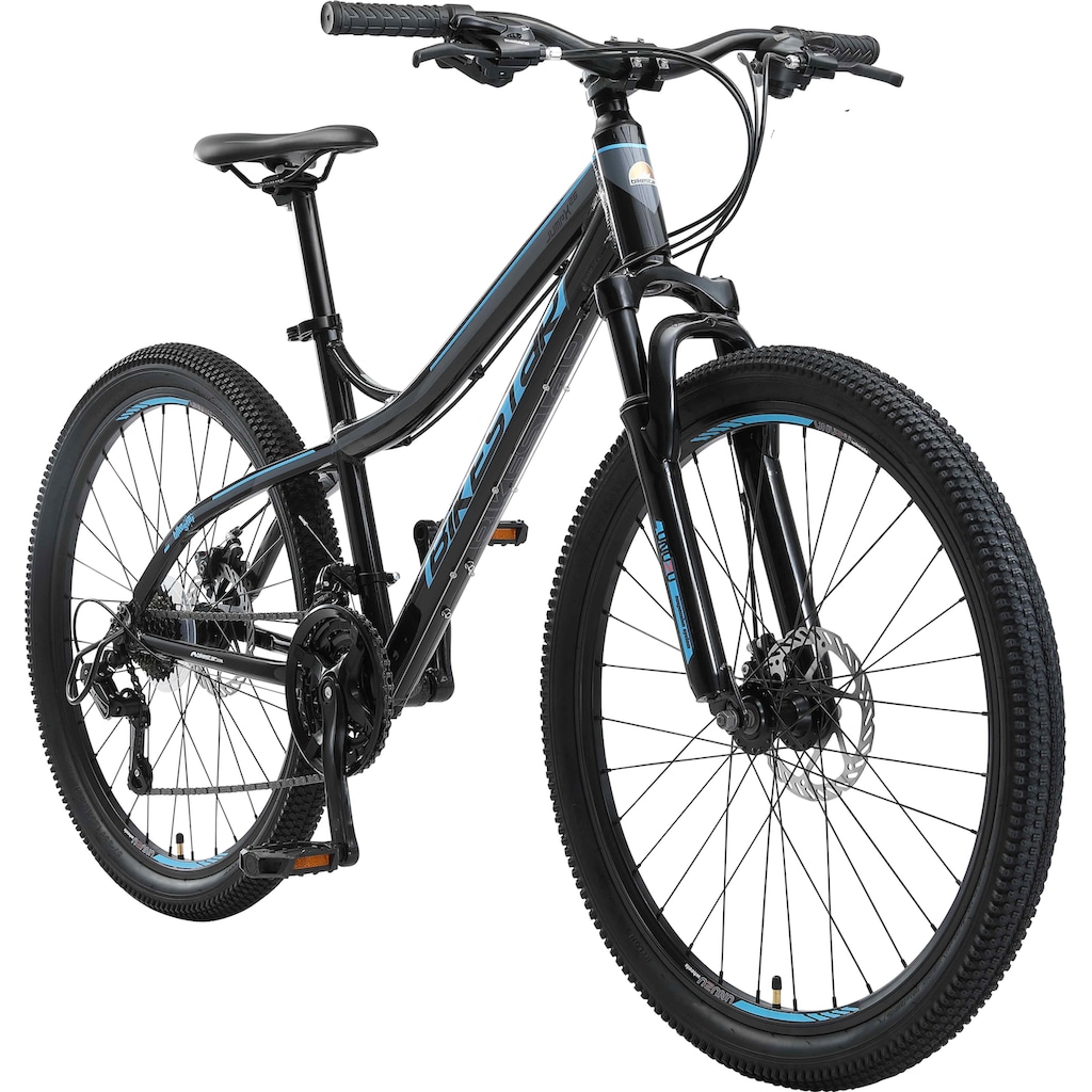 Bikestar Mountainbike, 21 Gang, Shimano, RD-TY300 Schaltwerk, Kettenschaltung