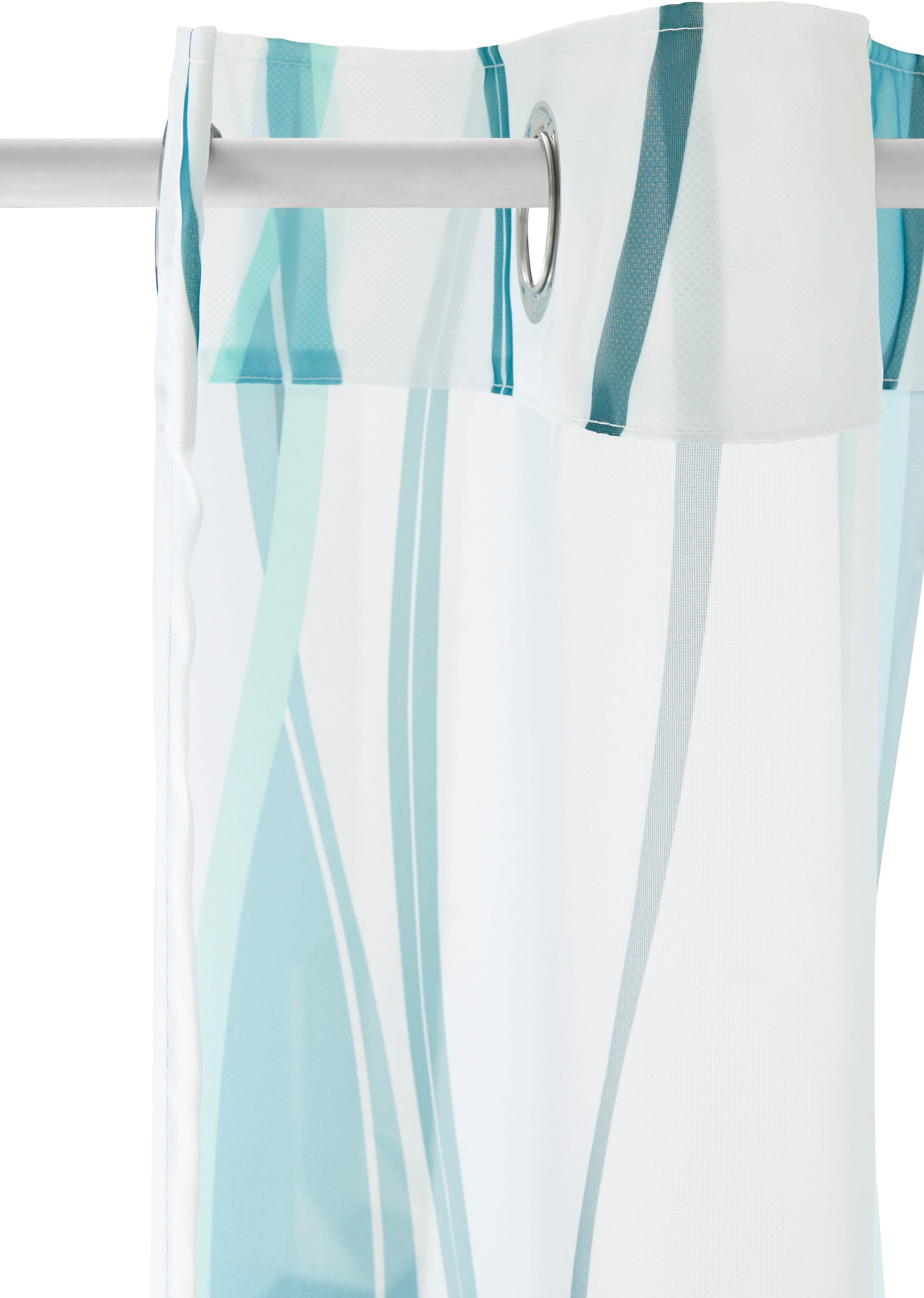 Gardine Voile, Transparent, Wellen »Dimona«, jetzt (2 Polyester, my St.), im home %Sale