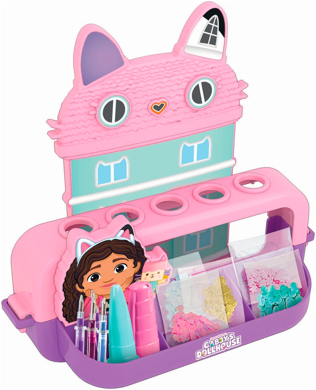Clementoni® Kreativset »Idea, Mein Stift-Atelier - Gabby`s Dollhouse«