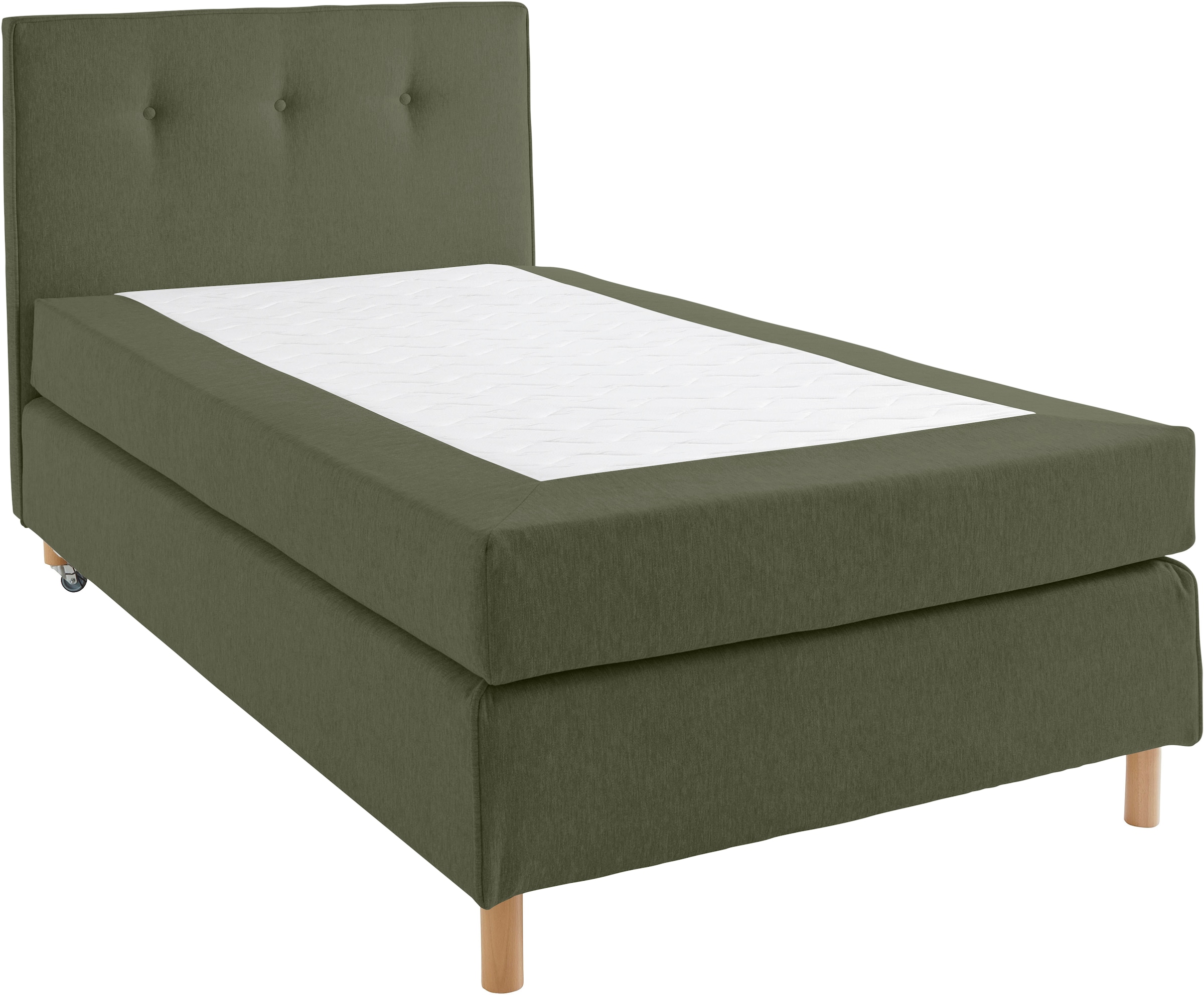 Home affaire Boxspringbett »Heimatblick 100x200cm beliebig erweiterbar zu Doppel- und Familienbett«, Einzelbett, Hotelbett erhältlich in H2,H3 & H4