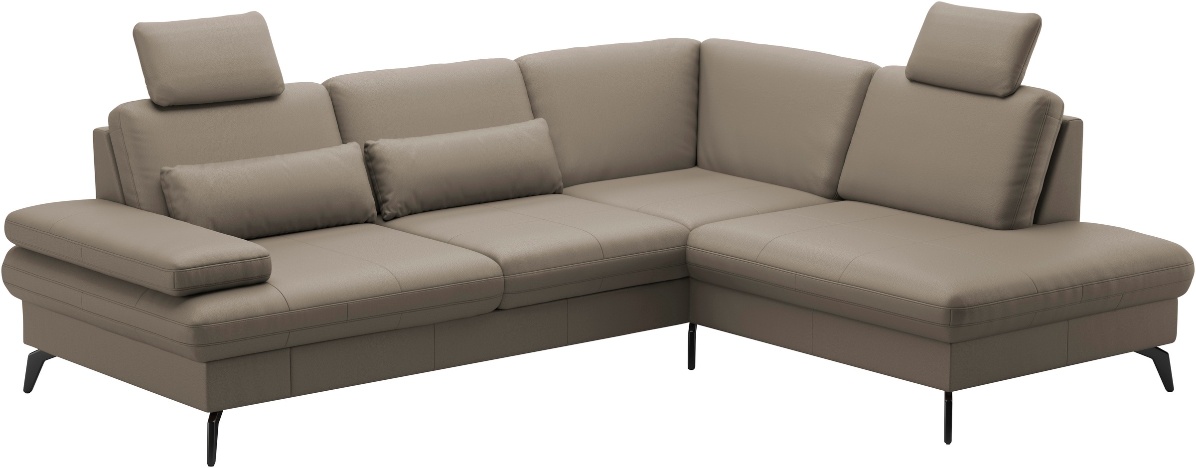 sit&more Ecksofa »Morris L-Form, inkl. Sitztiefenverstellung«, wahlweise mit Armteilverstellung, Bettfunktion & Bettkasten