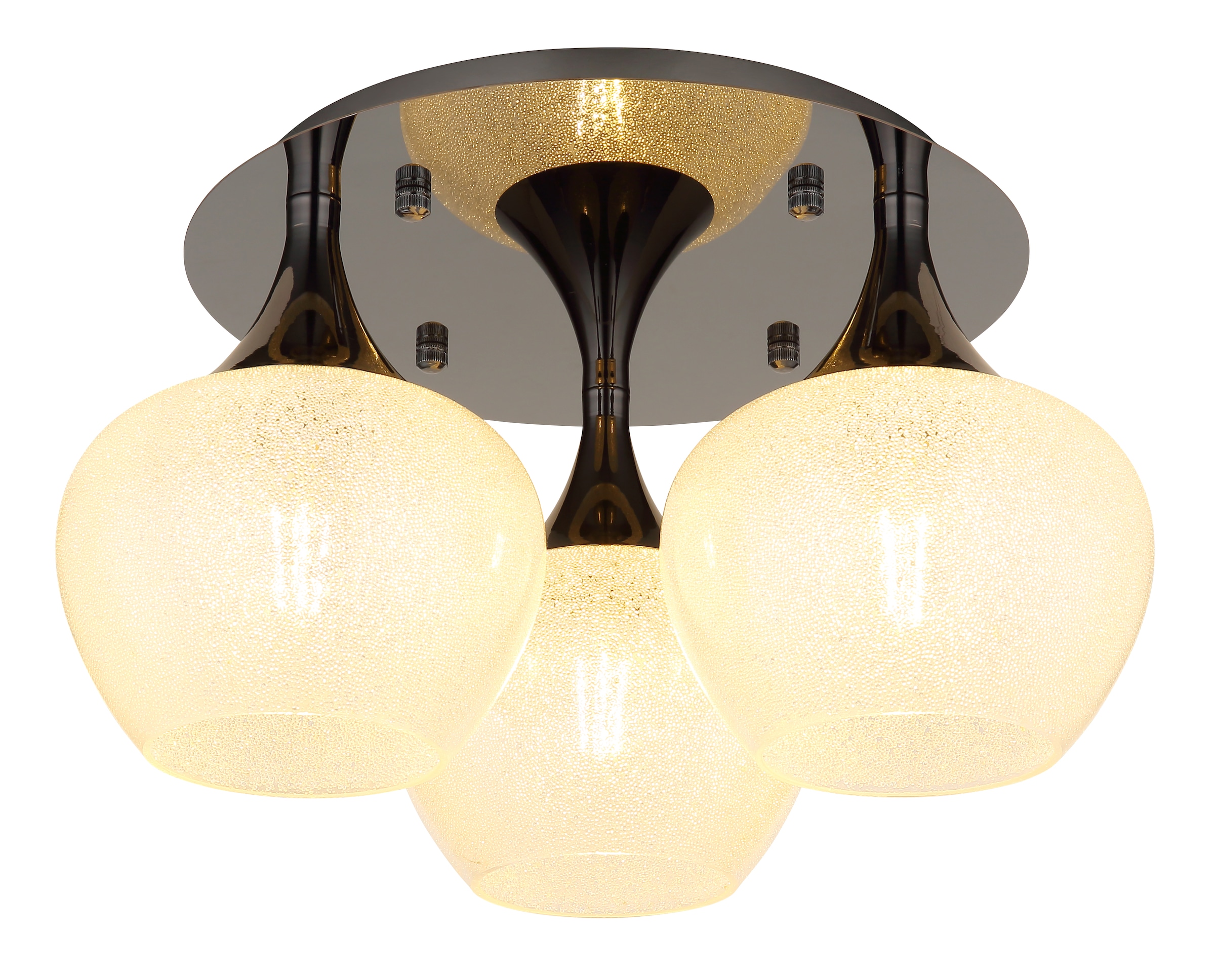 GLOBO LIGHTING Deckenleuchte »MAXY«, Leuchtmittel E27 | ohne Leuchtmittel, Deckenlampe/Glas klar/Acrylkristalle/Wohnzimmer/Esszimmer/elegant