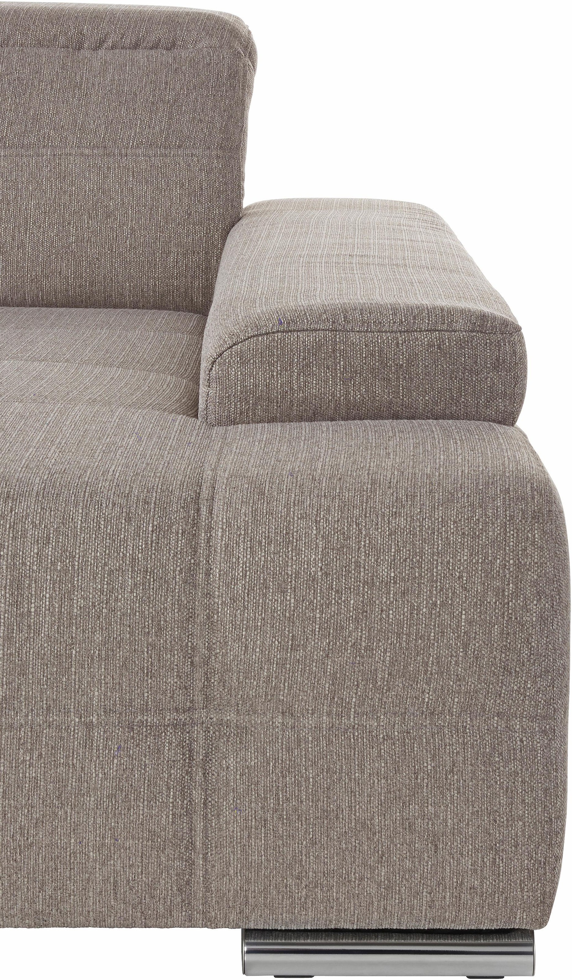 sit&more Wohnlandschaft »Mistral U-Form«, wahlweise mit Bettfunktion, inklusive Kopfteilverstellung