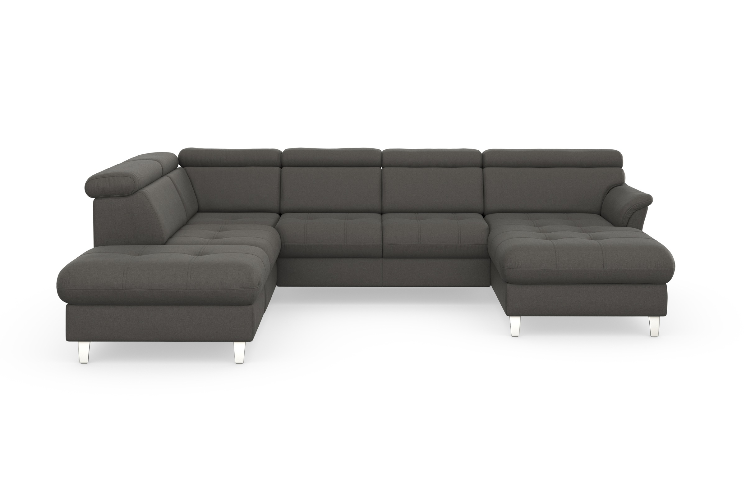 sit&more Wohnlandschaft »Marano U-Form«, inklusive Kopfteilverstellung, wahlweise mit Bettfunktion, Bettkasten