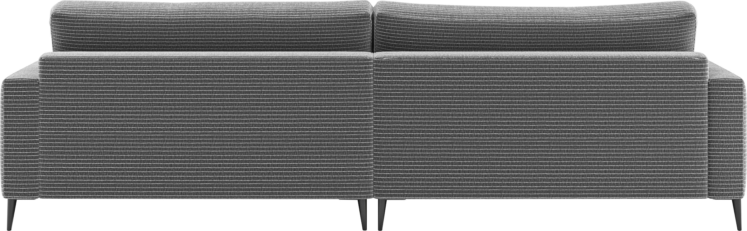 INOSIGN Ecksofa »Downtown, B/T/H: 272/190/84 cm L-Form«, weicher Sitzkomfort auch in Cord und Bouclé, incl. Zierkissen