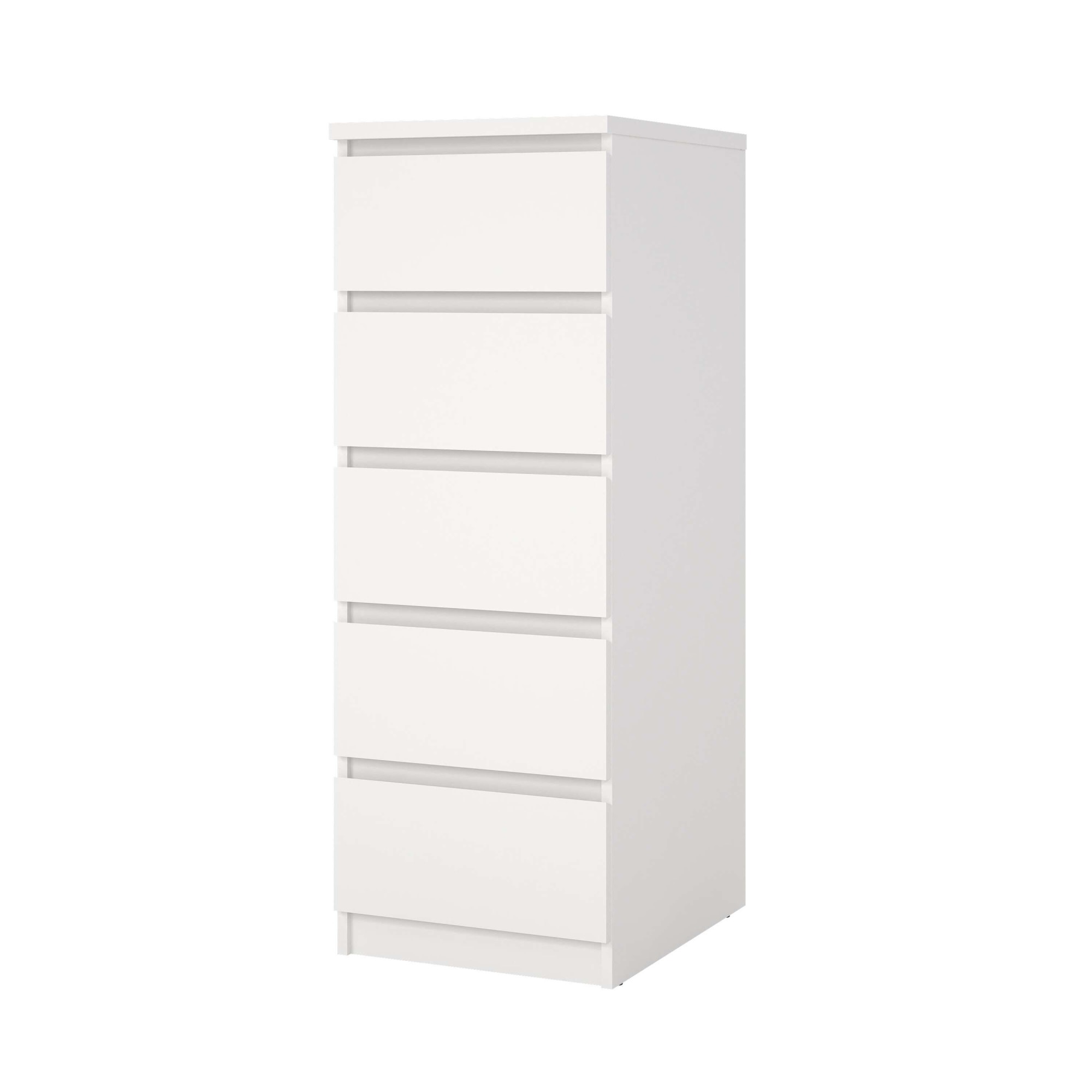 INOSIGN Highboard »Naia, Hochkommode, 5 Schubladen, Aufbewahrung, grifflose Front« Modern, skandinavisches Design, Schmal, in mehrere Farben