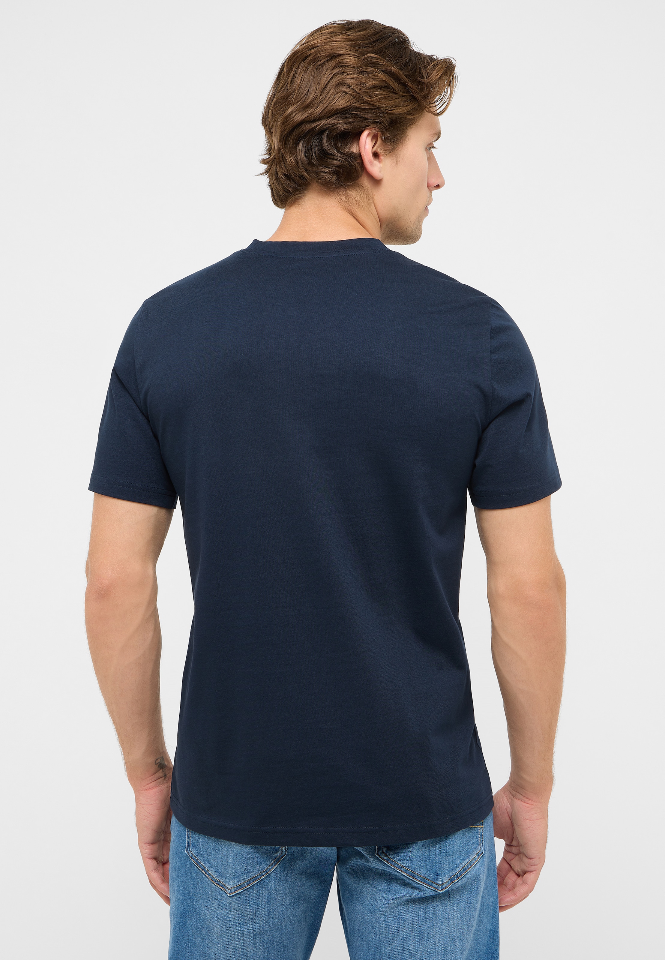 MUSTANG Kurzarmshirt »Style Austin« Markenprint