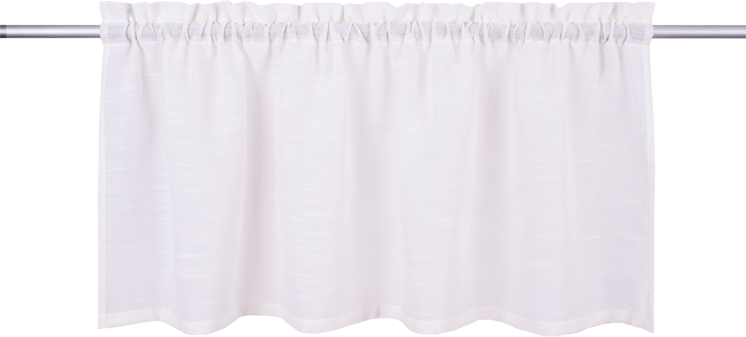 OTTO home Scheibengardine »Louvelle« Stangendurchzug 1 Stk. tlg. Leinenoptik, Scheibengardine, modern, basic