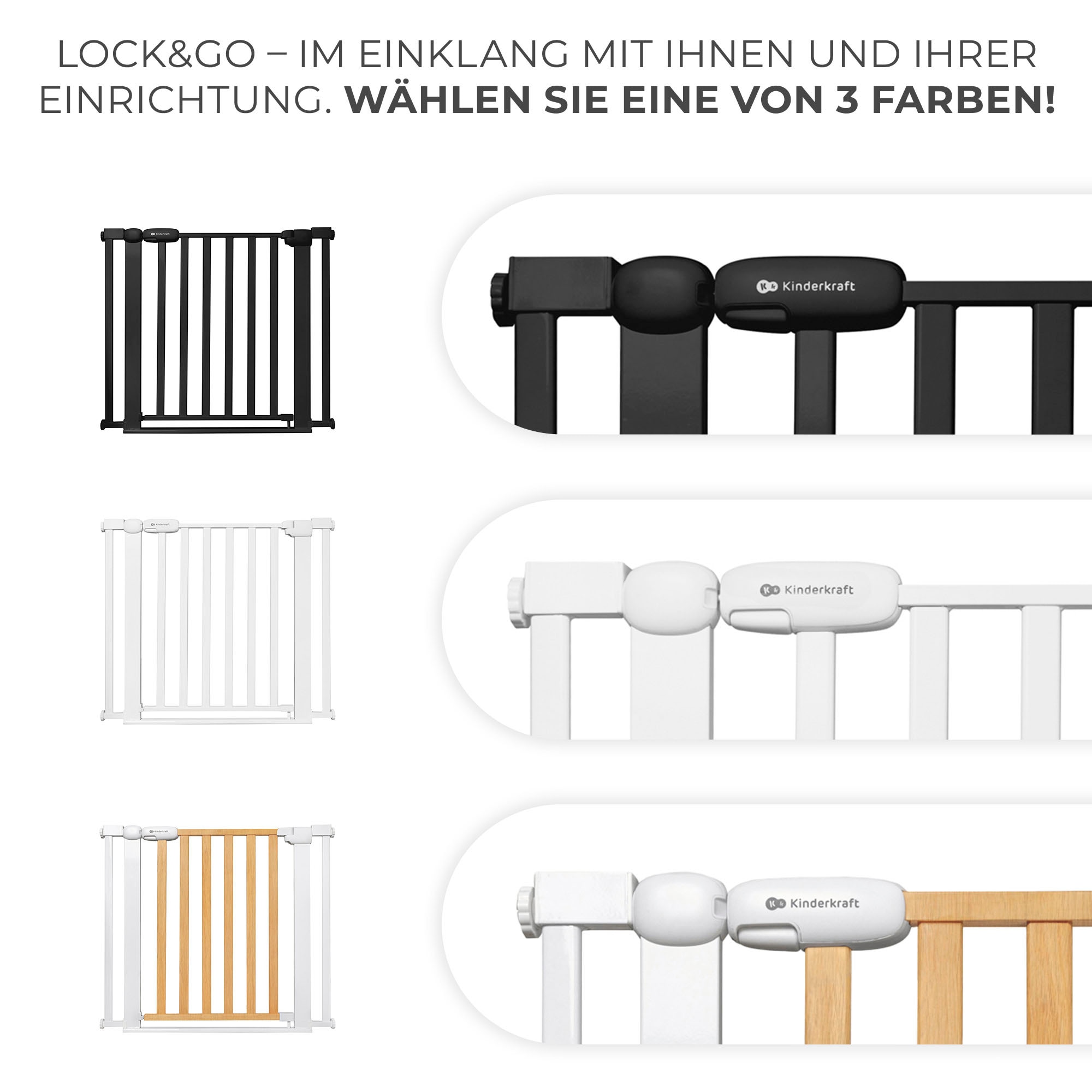Kinderkraft Türschutzgitter »LOCK & GO«