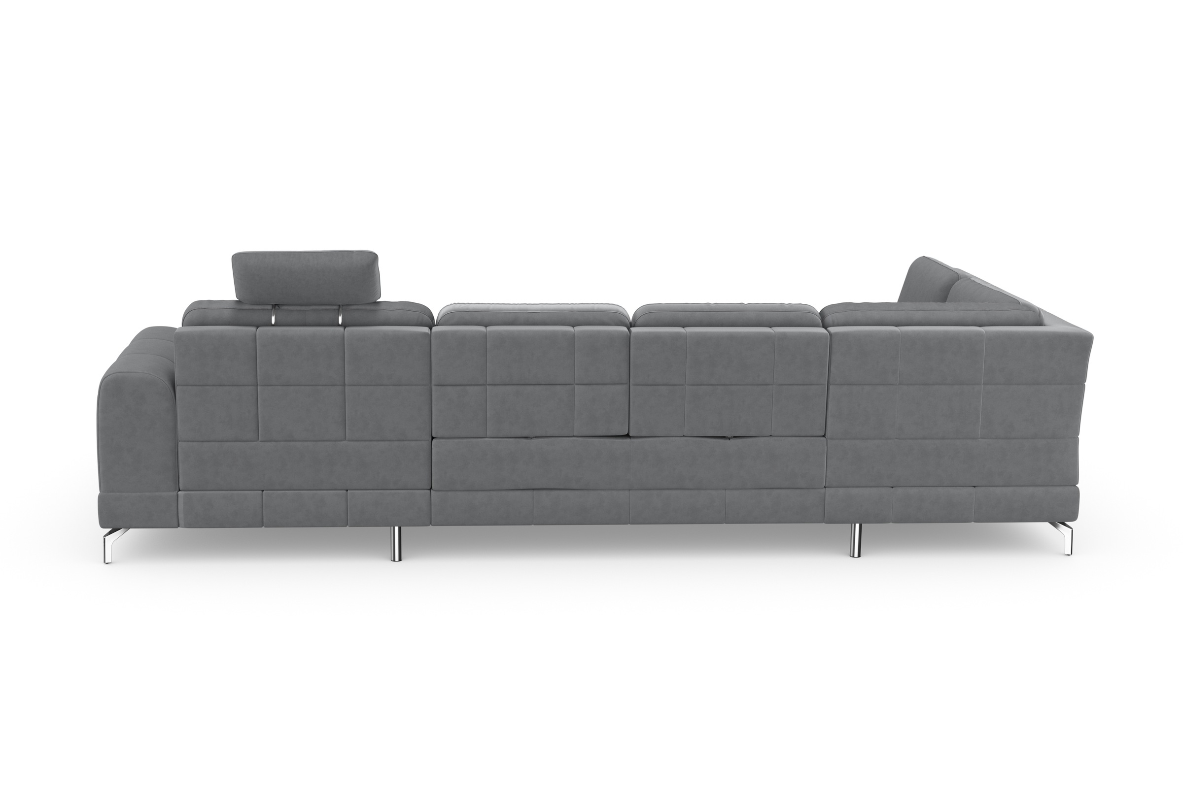 sit&more Wohnlandschaft »Bendigo U-Form«, inklusive Sitztiefenverstellung, Bodenfreiheit 12 cm, in 2 Fußfarben