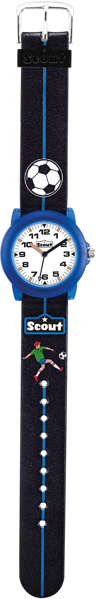 Scout Quarzuhr »Fußballuhr, Crystal, 280305000«, mit Fußballmotiv, ideal auch als Geschenk