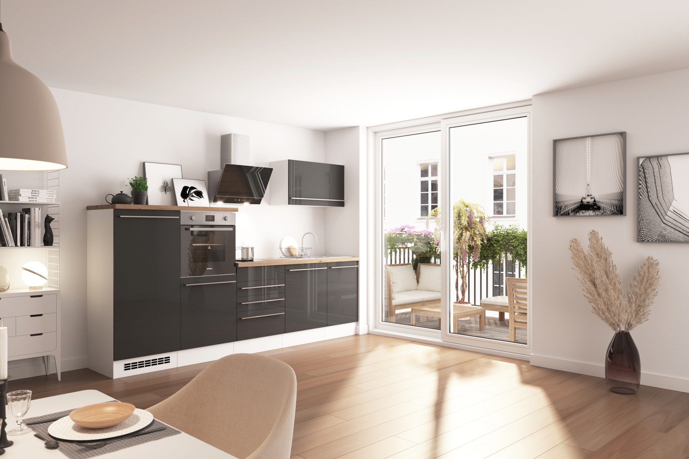 RESPEKTA Küche »Gabriel« wechselseitig aufbaubar, als Doppelblock stellbar günstig online kaufen