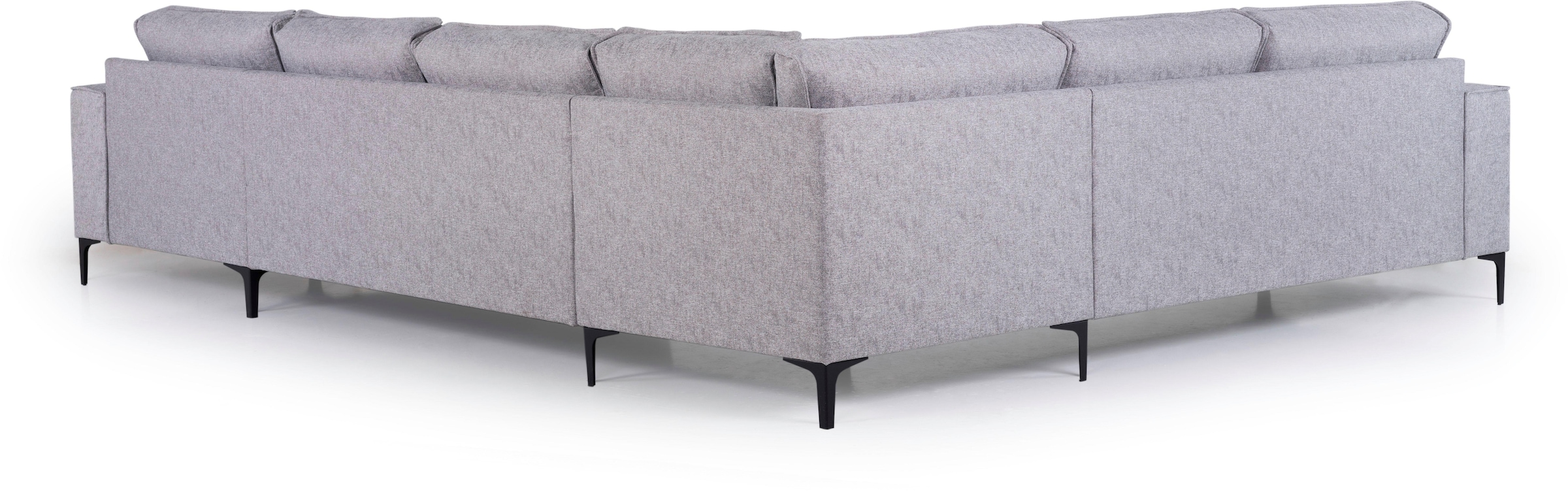 OTTO home Wohnlandschaft »OLAND U-Form, XXL, B: 342 cm, Skandi-Design« Skandi-Design in Struktur, Flachgewebe, Luxus-Microfaser, Boucle