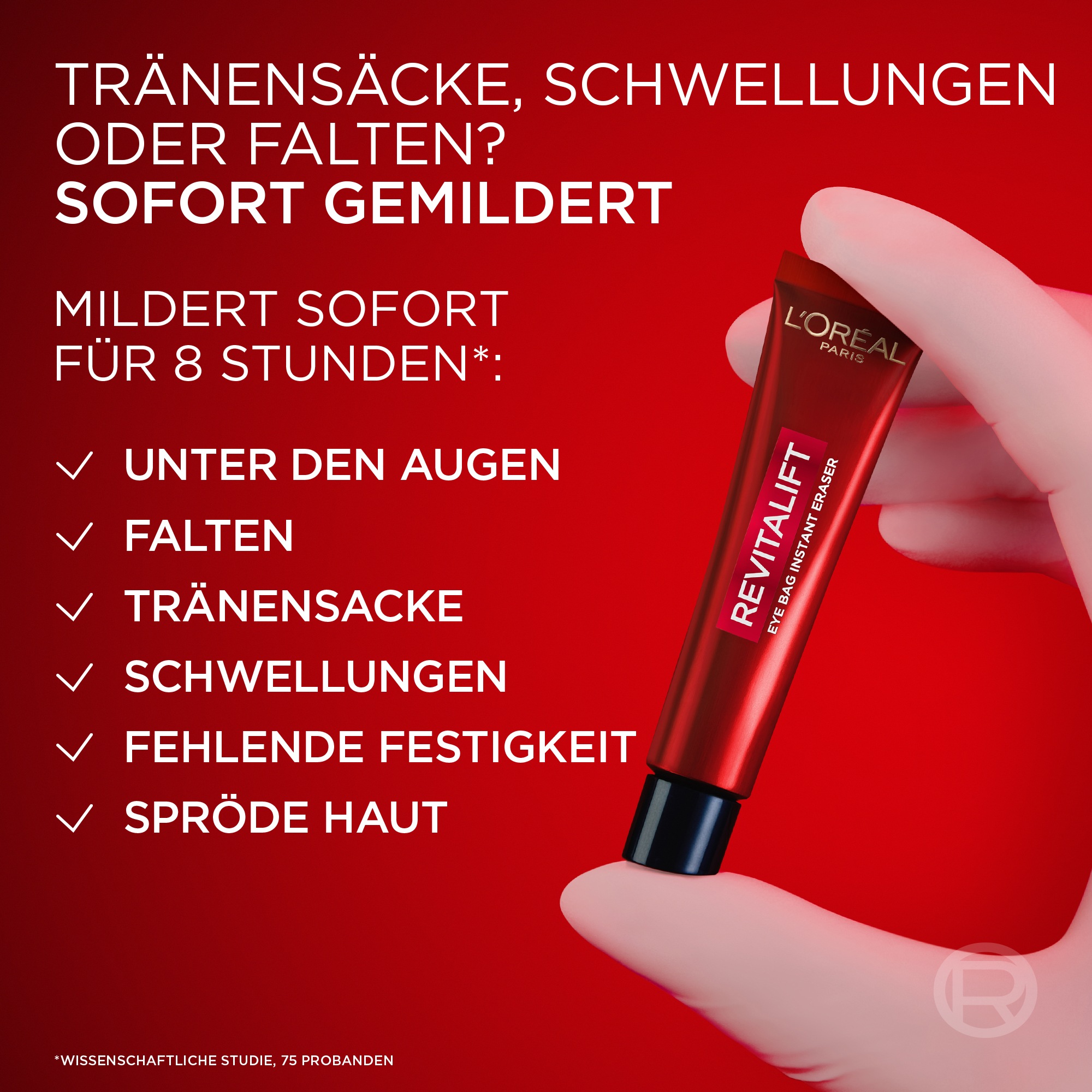 L'ORÉAL PARIS Anti-Aging-Augencreme »Revitalift Laser Anti-Tränensack Sofort Lifting«