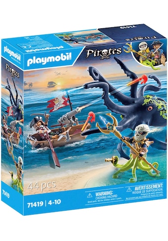 Konstruktions-Spielset »Kampf gegen den Riesenoktopus (71419), Pirates«, (44 St.),...