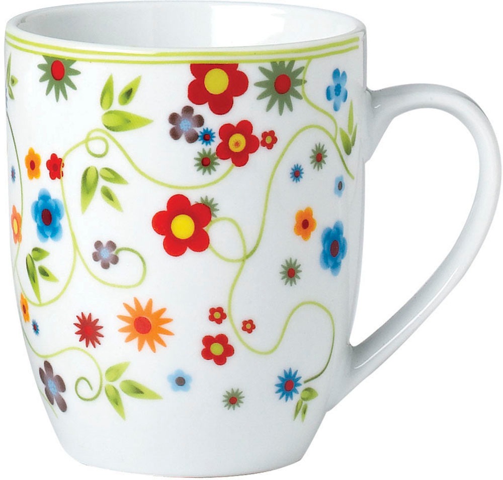 van Well Becher »Vario Flower«, (Set, 6 tlg., 6 Kaffeebecher 300ml), spülma günstig online kaufen