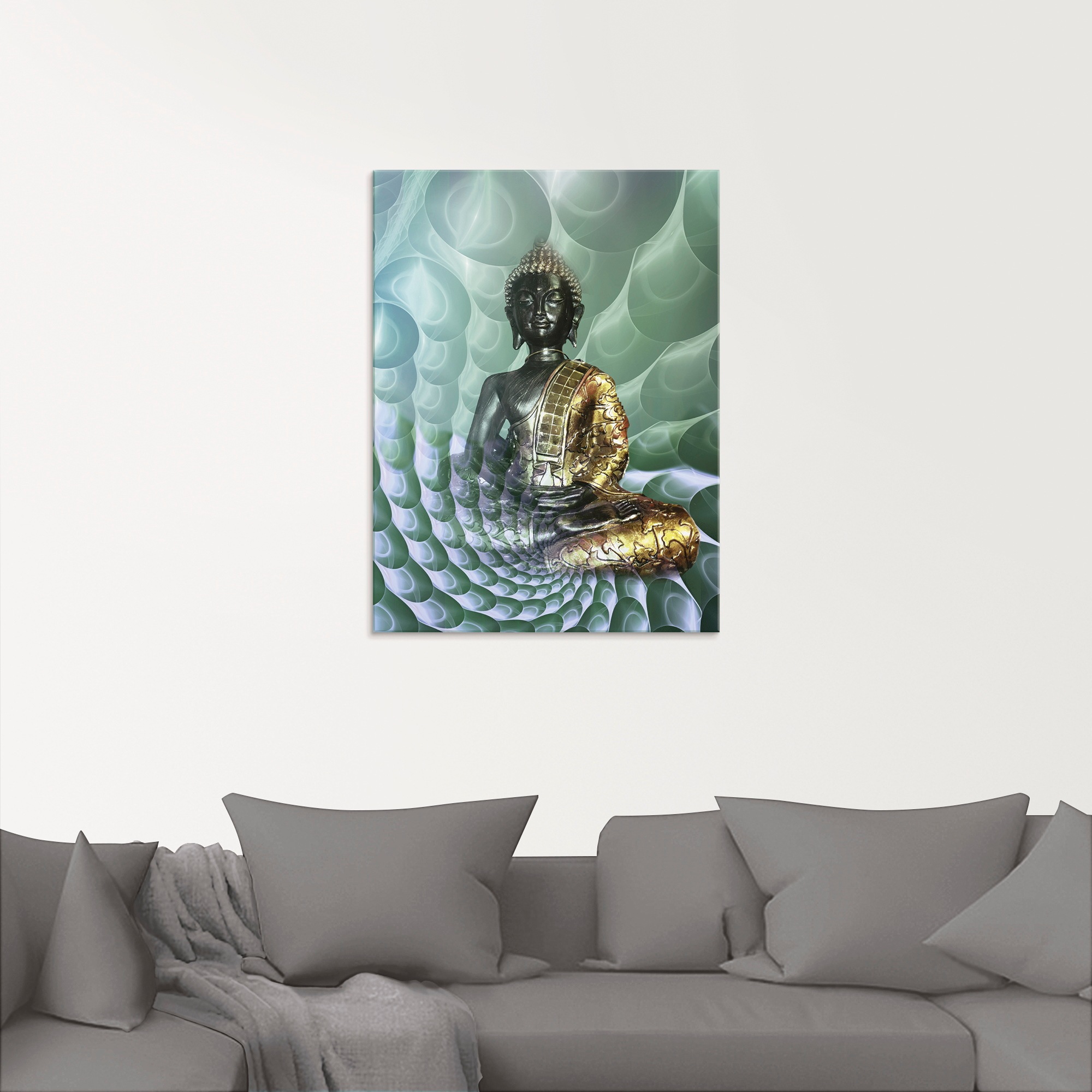 Artland Glasbild »Buddhas Traumwelt CB« Religion 1 Stk. tlg. in verschieden günstig online kaufen