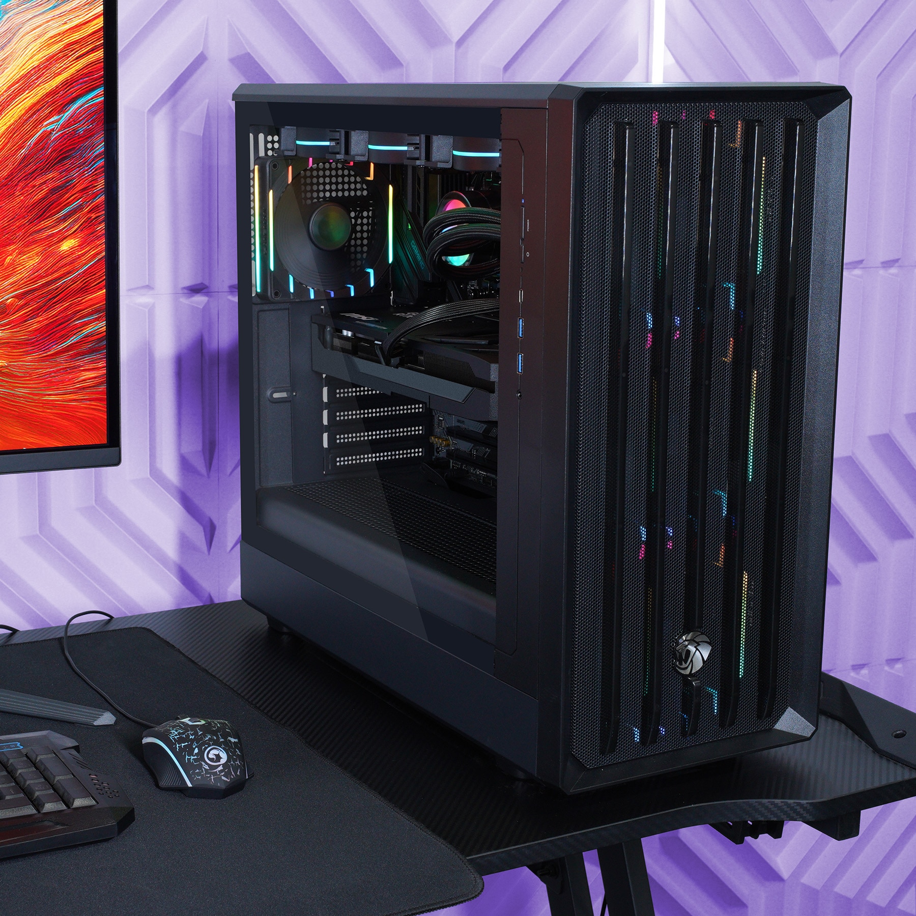 GAMEMAX Gaming-PC »CLAW BK 8102 AMD Ryzen 7 9700X 32GB DDR5 1TB SSD RX 9070 XT« DDR5 RAM, Windows 11, Wasserkühlung