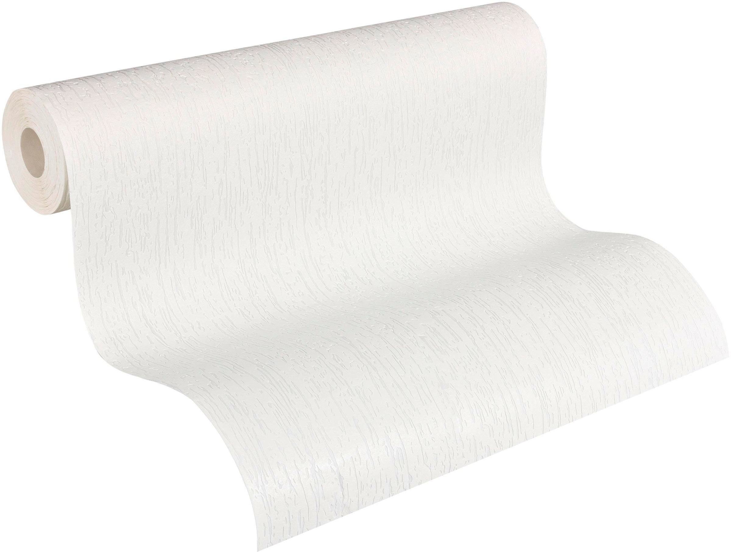 A.S. Création Vliestapete »Meistervlies« einfarbig | uni | unifarben leicht strukturiert Tapete einfarbig Überstreichbar Tapeten Wohnzimmer Schlafzimmer Design