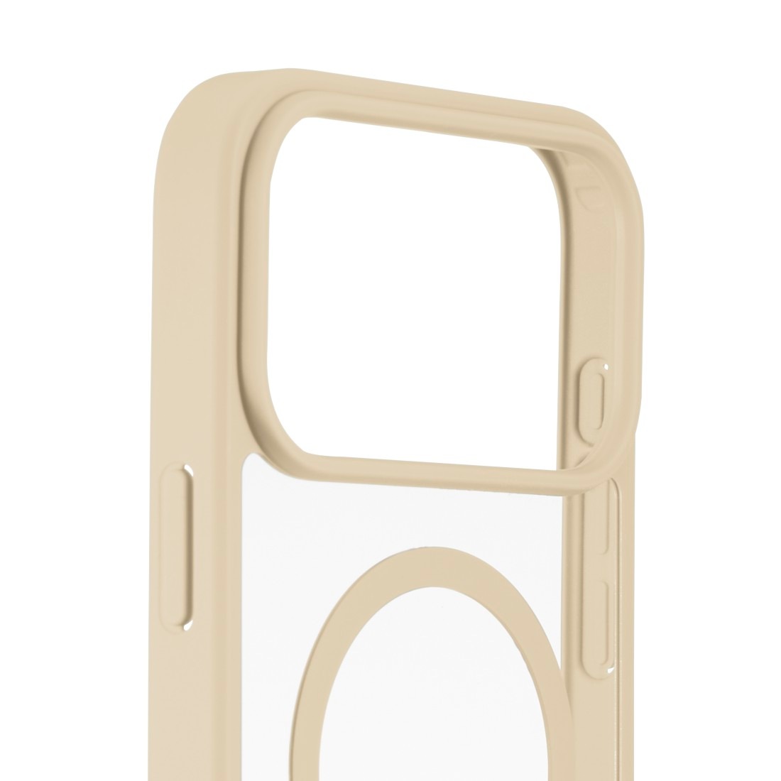 Hama Smartphone-Hülle »Handyhülle für Apple iPhone 17 Pro Max, magnetisch, Apple MagSafe, Qi2« Apple iPhone 17 Pro Max Wireless Charging, passgenaue Anti-Rutsch-Oberfläche, transparent