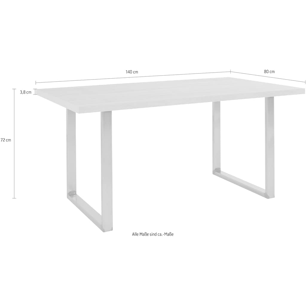 FORTE Esstisch, Breite 140 cm