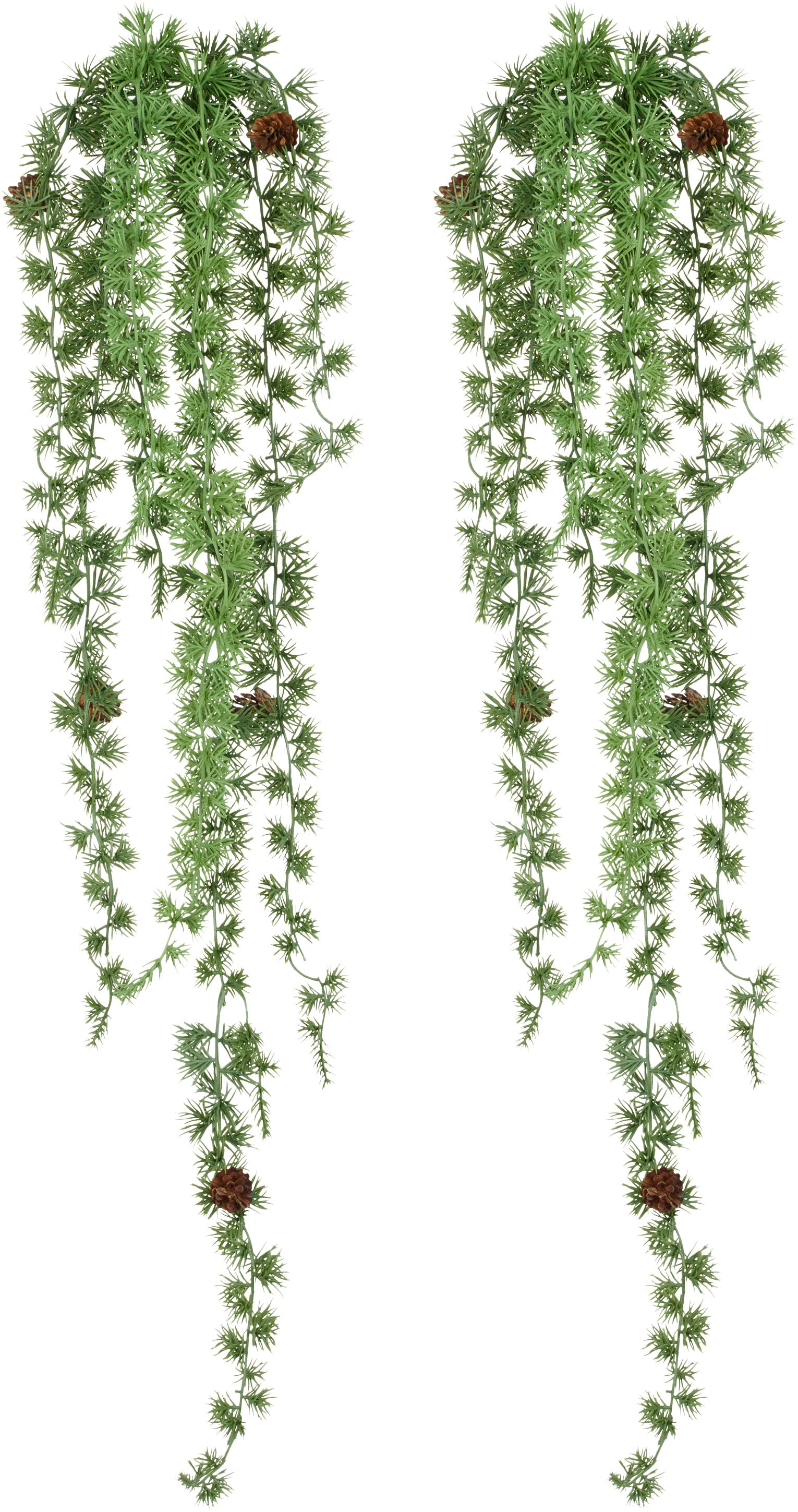 Creativ green Kunstranke »Hängezweig mit Zedernzweigen« mit Zapfen günstig online kaufen