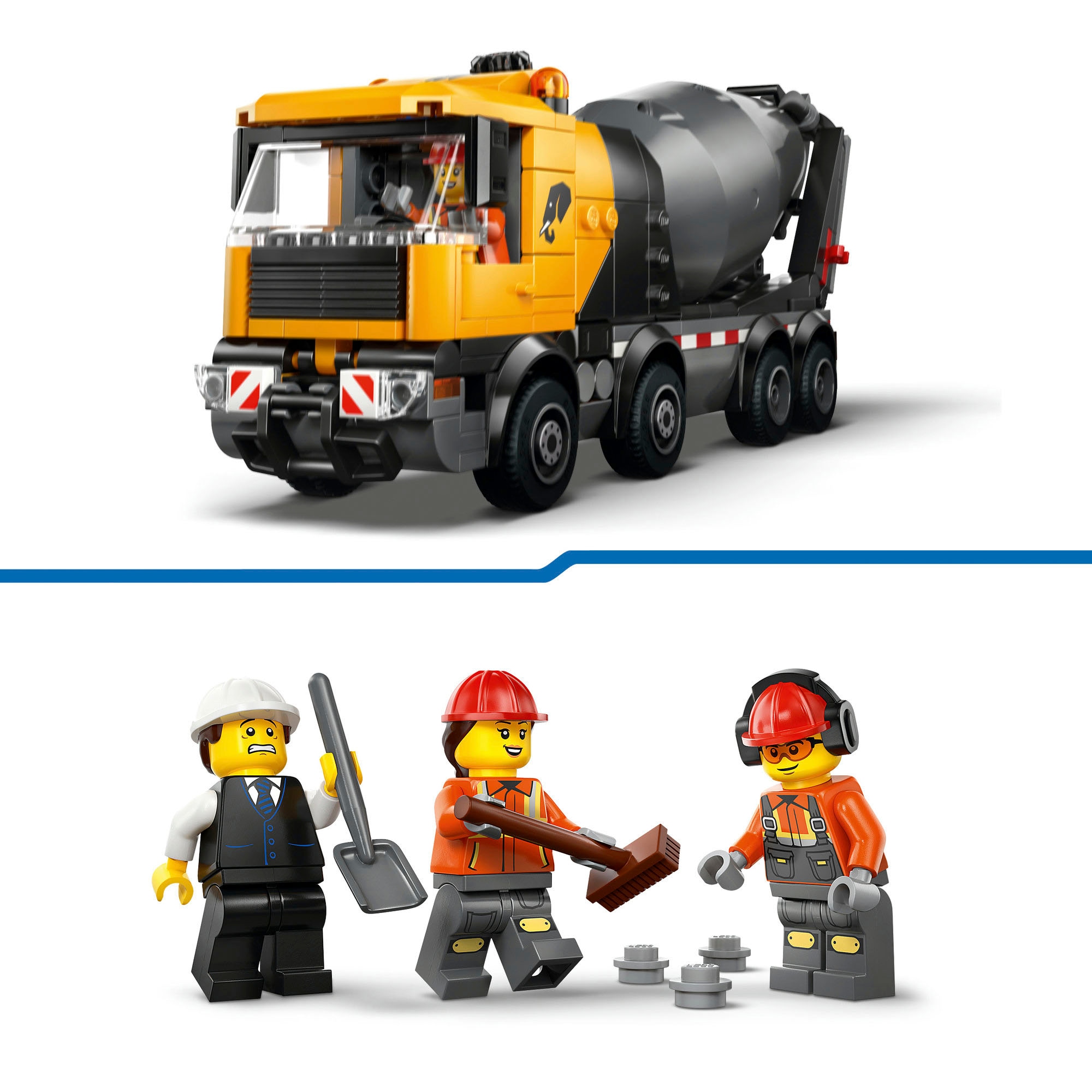 LEGO® Konstruktionsspielsteine »Betonmischer (60478), LEGO City« Made in Europe