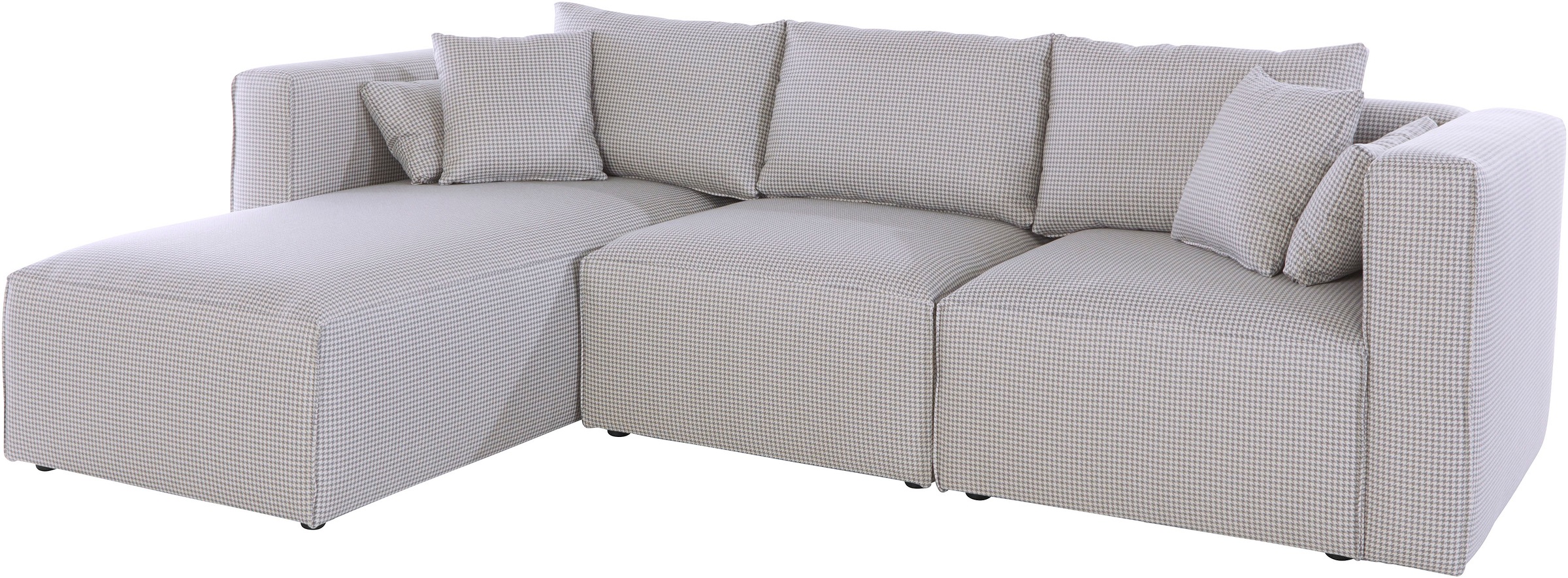 Home affaire Ecksofa »Comfine L-Form«, zusammengesetzt aus Modulen, 3 Bezugsqualitäten und viele Farben
